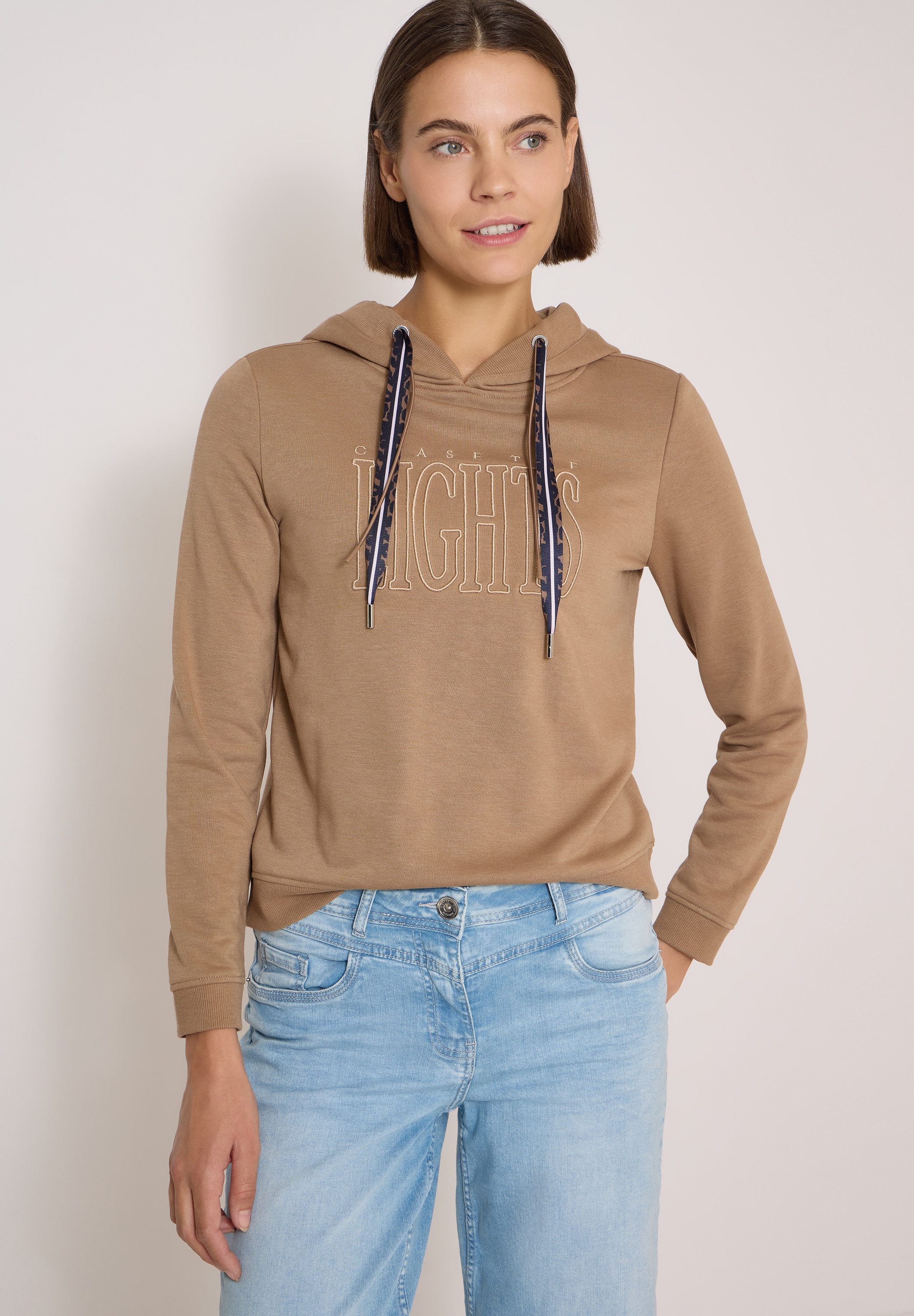 Cecil Sweatshirt , mit Rippstrick
