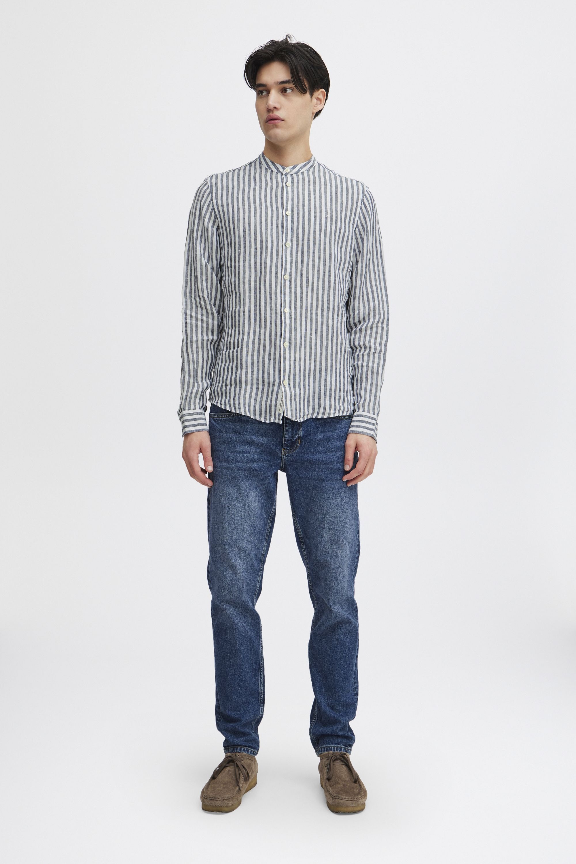 Casual Friday Langarmhemd "Langarmhemd CFANTON LS CC linen striped shirt" günstig online kaufen
