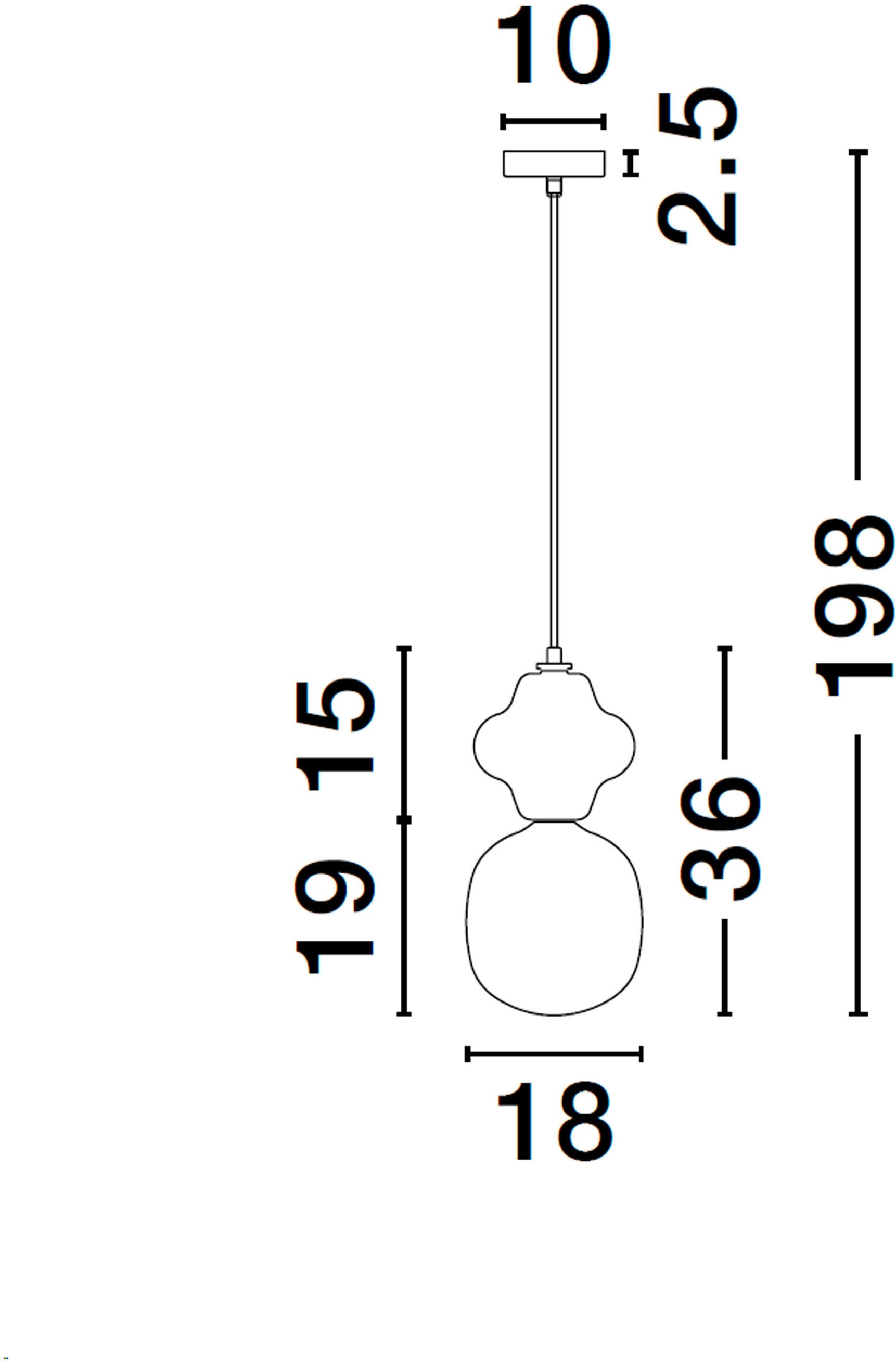 Nova Luce Pendelleuchte »CLIO«, 1 flammig