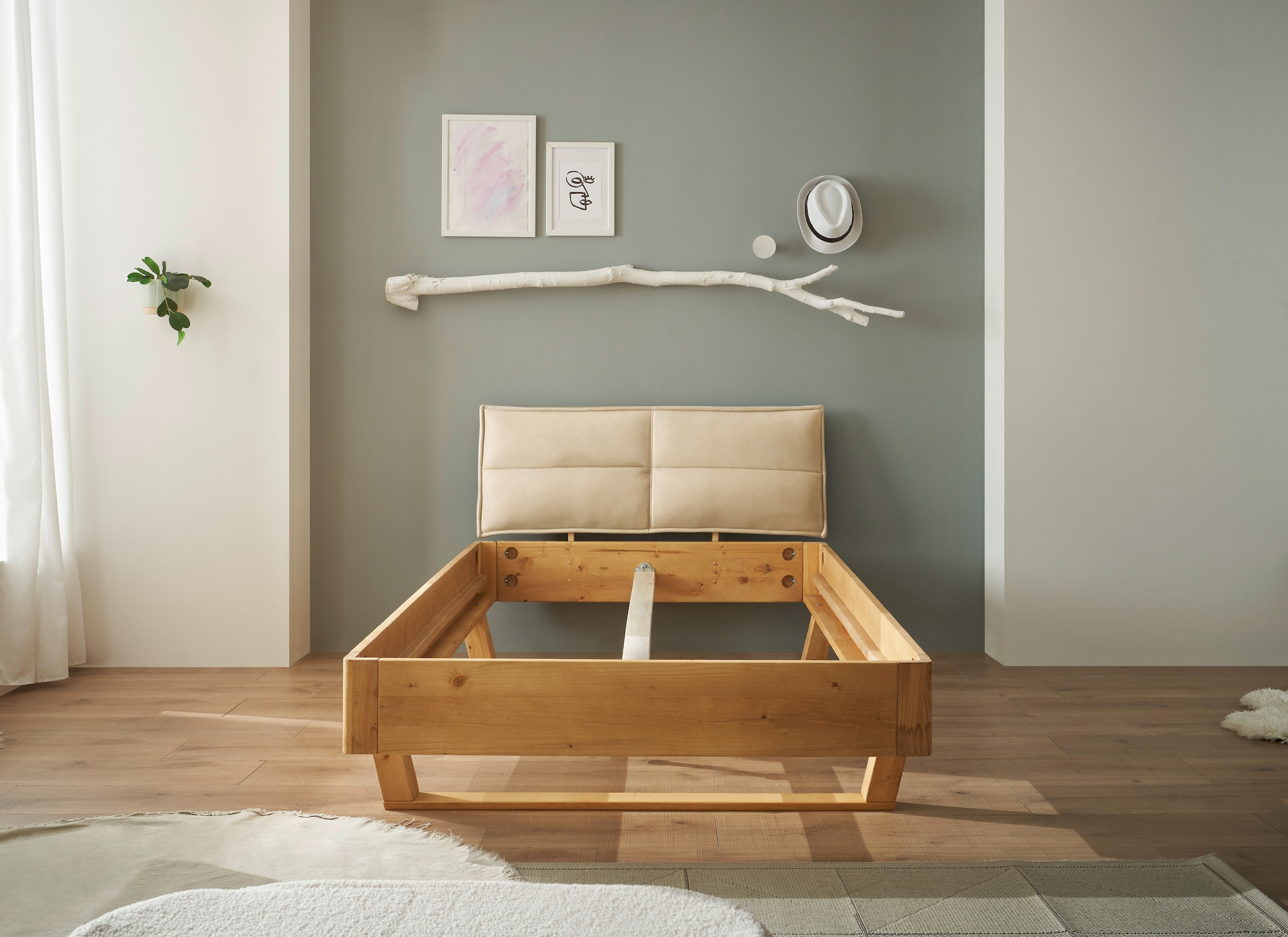 Schlafkontor Massivholzbett »Tjark«, wahlweise Bett mit Liegefläche in 140 oder 180 cm