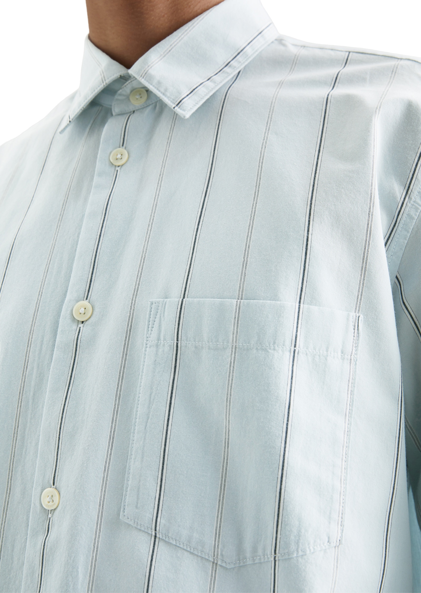 Marc O'Polo DENIM Langarmhemd »aus Bio-Baumwoll-Popeline«