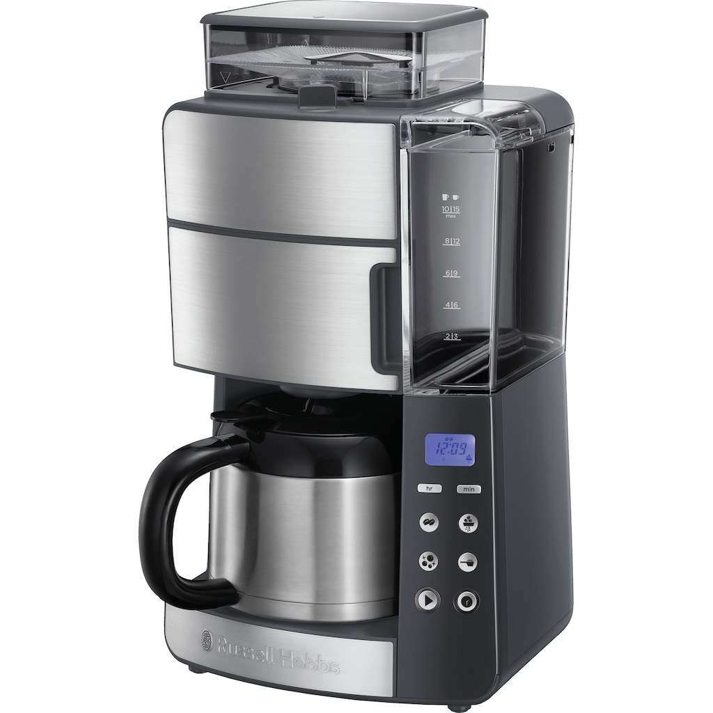 RUSSELL HOBBS Kaffeemaschine mit Mahlwerk »Grind & Brew 25620-56«, 1,25 l Kaffeekanne, Papierfilter, 1x4