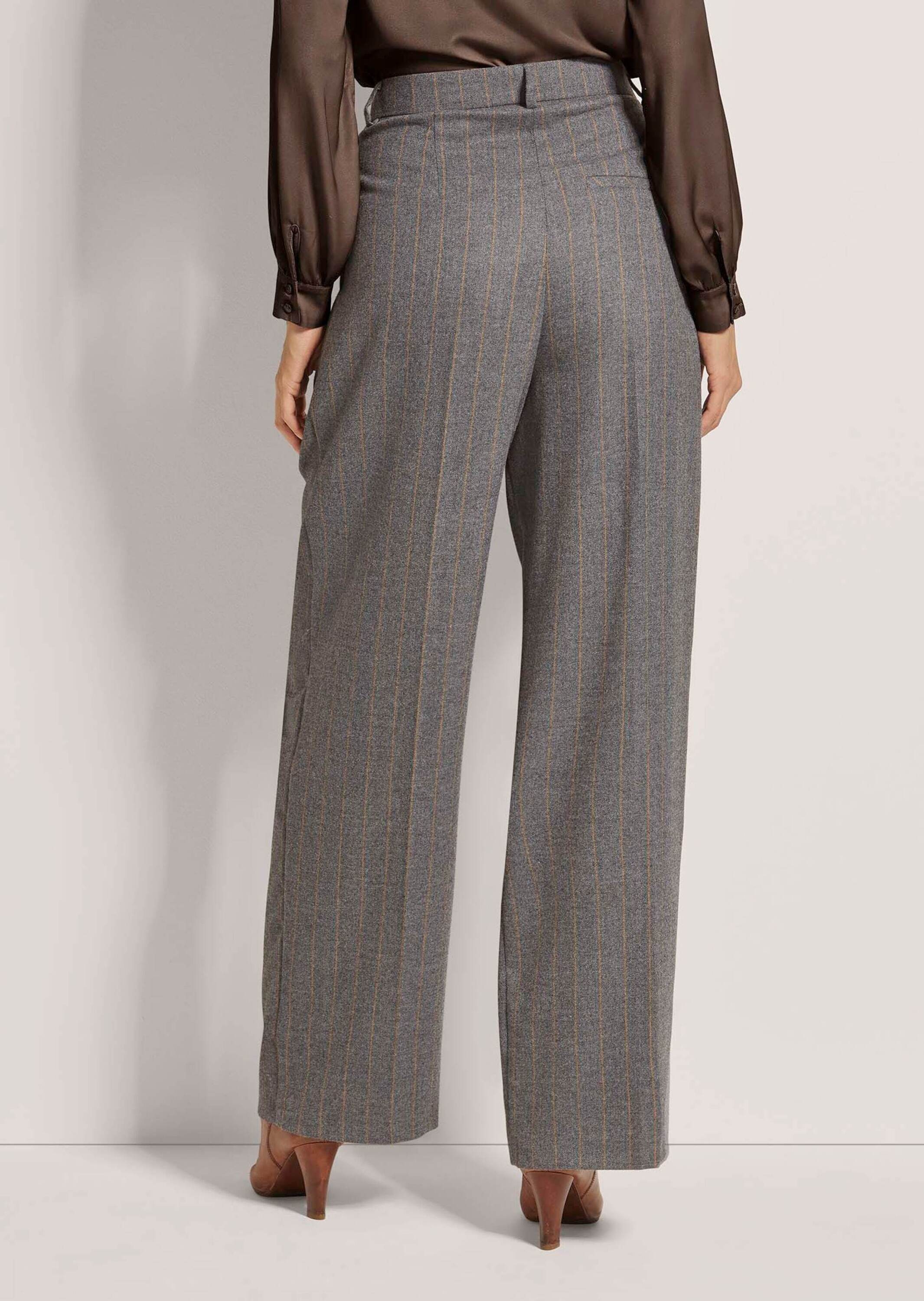 Madeleine Pleated Trousers Women's Gray Size 22 3