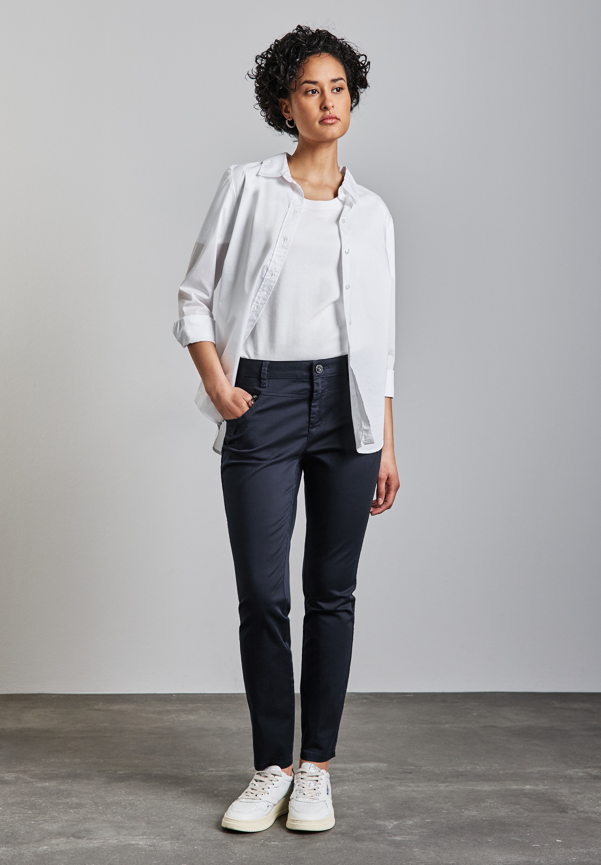 STREET ONE Chinohose, Middle Waist