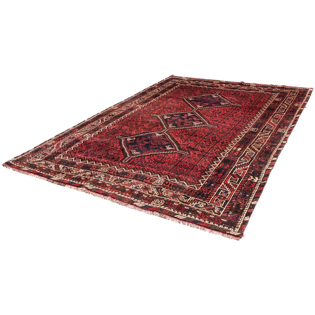 Wohnen Teppiche morgenland Wollteppich »Shiraz Medaillon Rosso chiaro 290 x 210 cm«, rechteckig, 1 mm Höhe, Unikat mit Zertifika Wohnen Teppiche morgenland Wollteppich »Shiraz Medaillon Rosso chiaro 290 x 210 cm«, rechteckig, 1 mm Höhe, Unikat mit Zertifika
