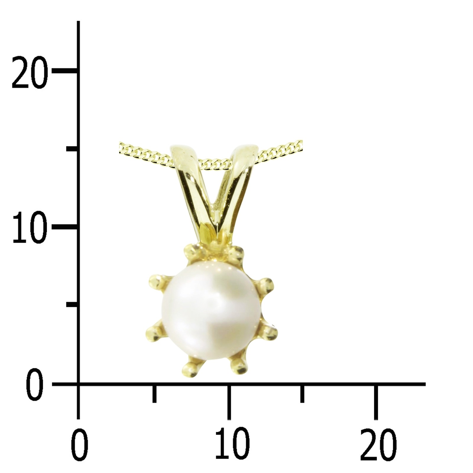 OSTSEE-SCHMUCK Kette und Anhänger Set »- Ilke - Gold 333/000 - Zuchtperle«