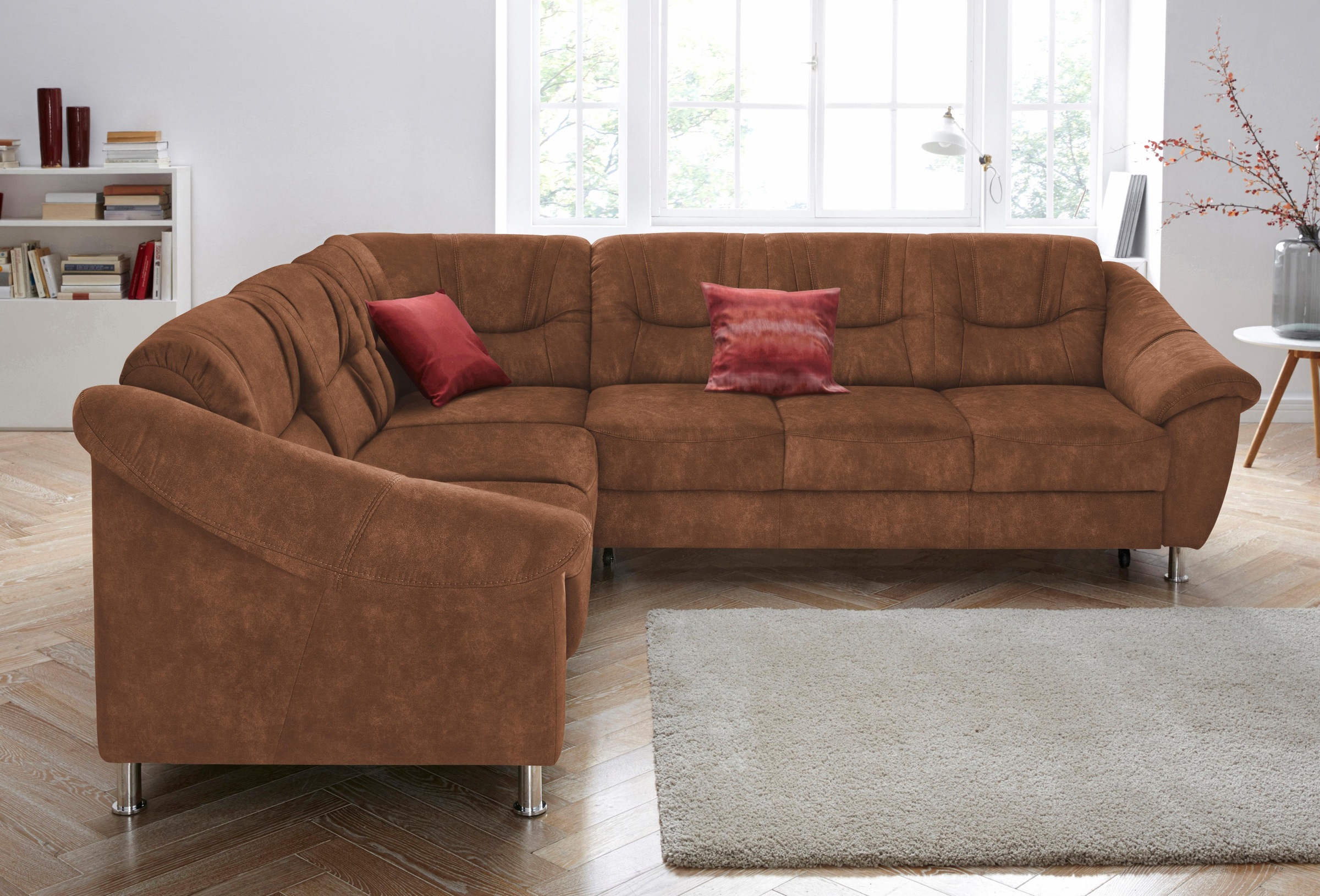 sit&more Ecksofa "Salsa L-Form" mit Federkern, wahlweise mit Schlaffunktion