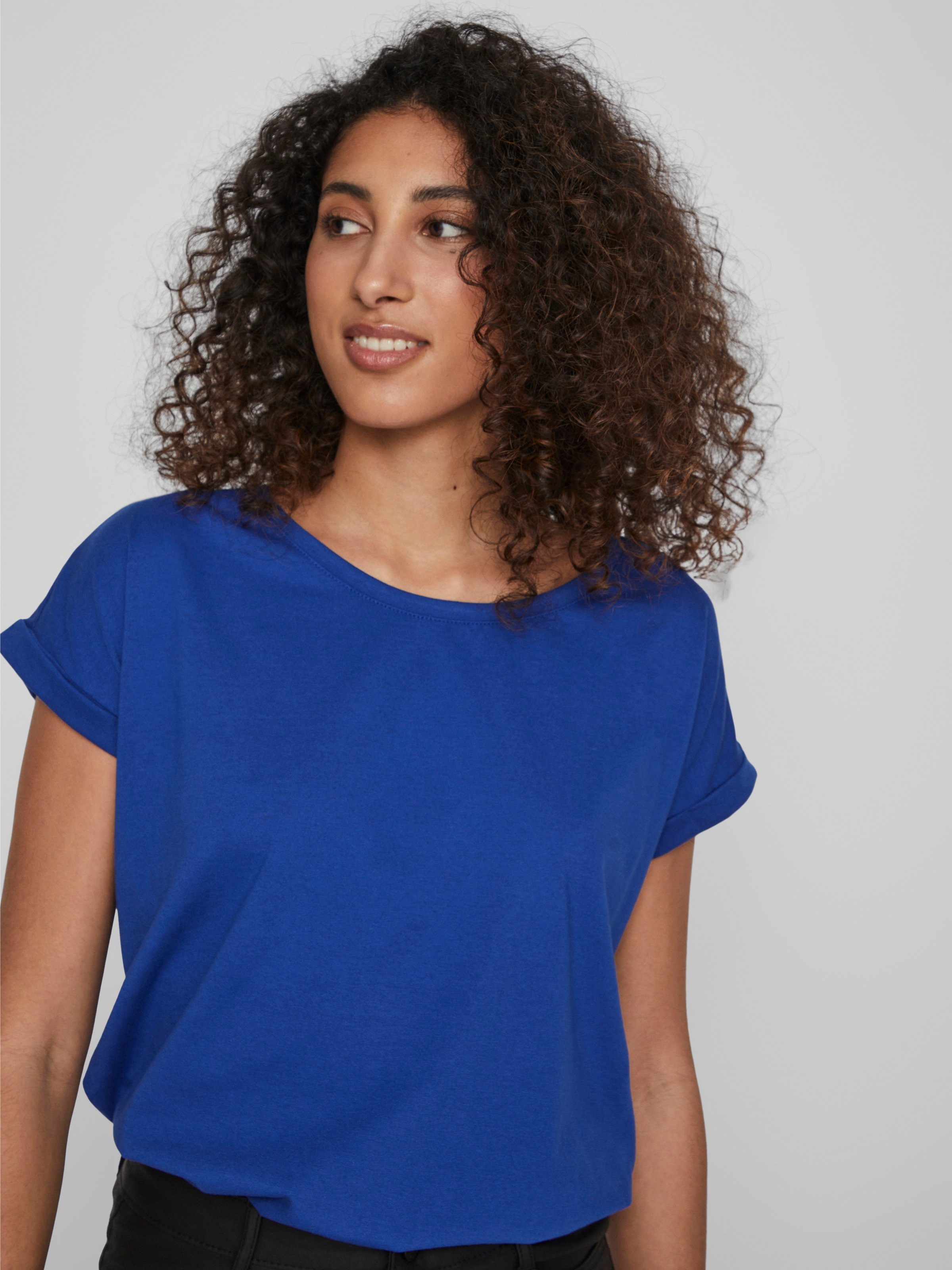 Vila Rundhalsshirt VIDREAMERS NEW PURE T-SHIRT/SU-NOOS Basic Damen-T-Shirt günstig online kaufen