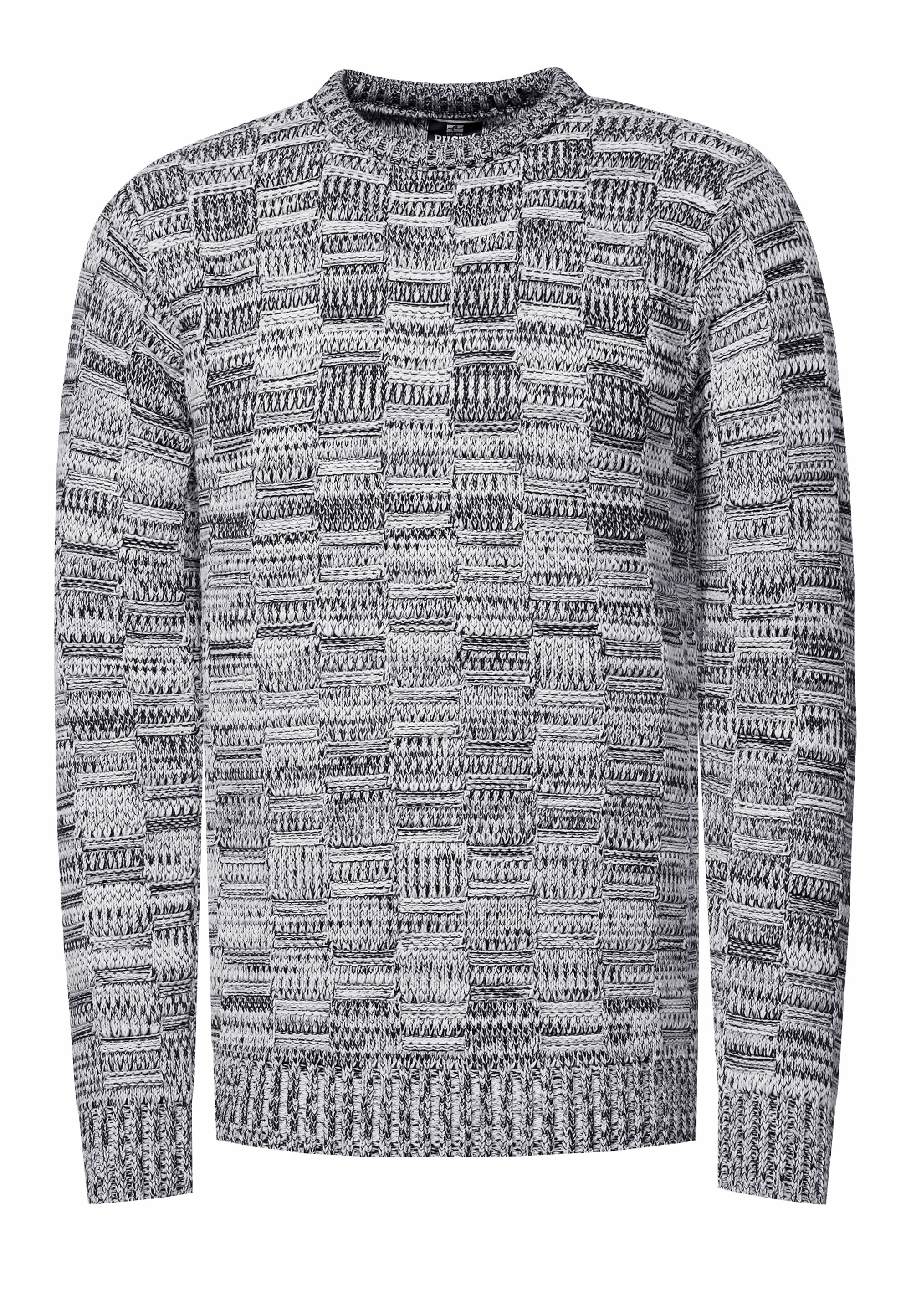 Rusty Neal Strickpullover, mit dezenter Musterung und Strick-Design