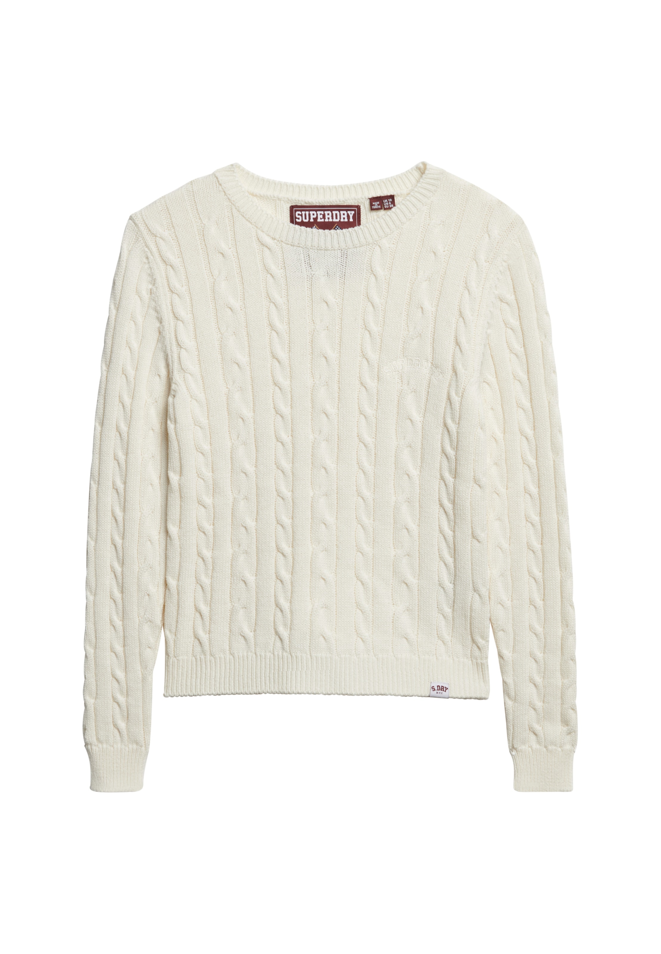 Superdry Strickpullover »ESSENTIALS SLIM CABLE JUMPER«