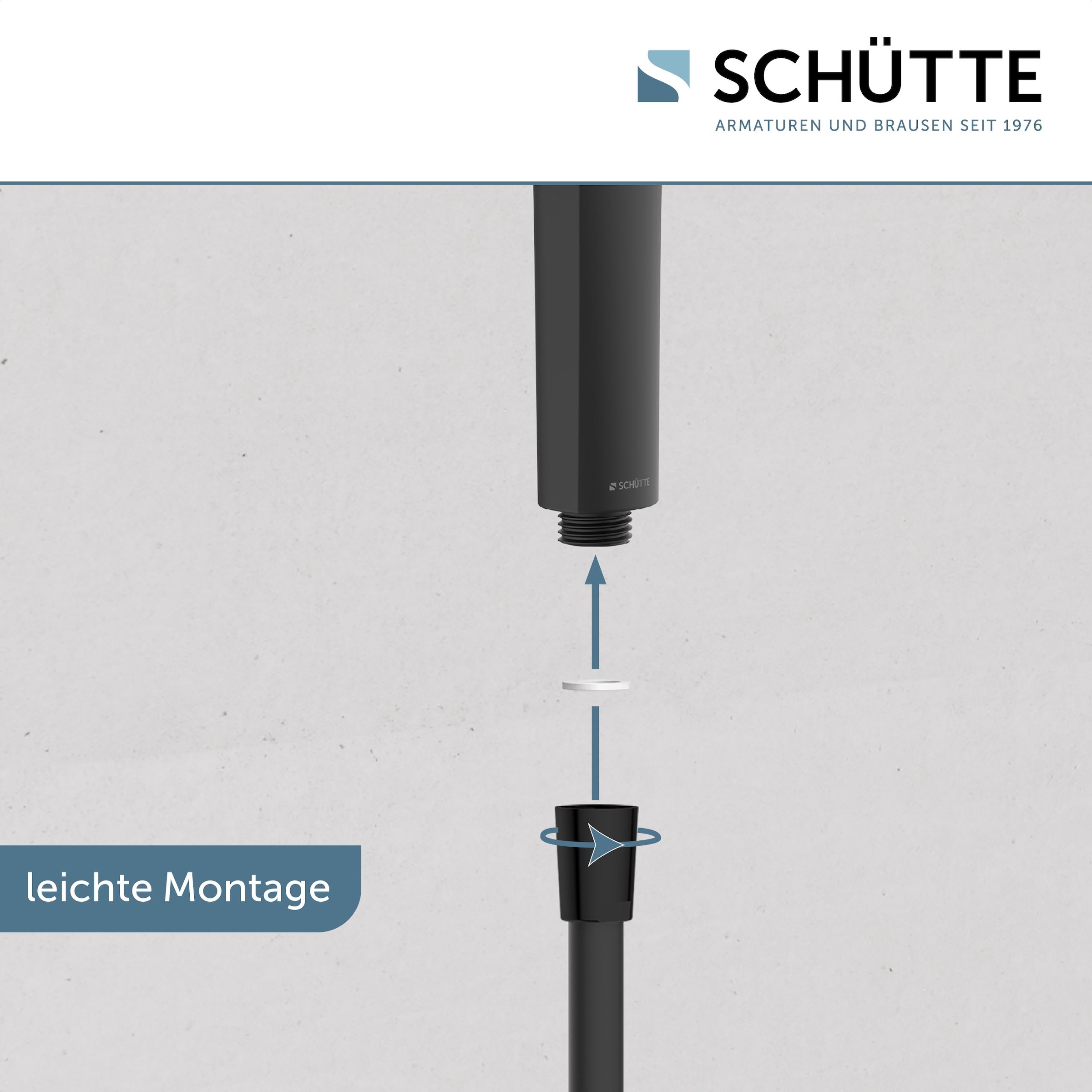 Schütte Handbrause »RAVEN«, (Set), 3-fach verstellbar, Antikalk, wassersparend