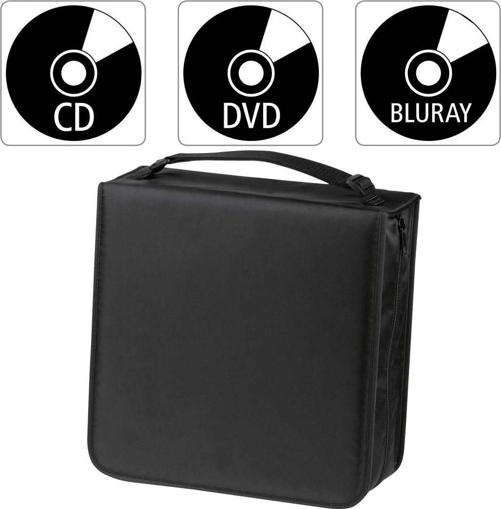 DVD-Hülle »CD-/DVD-/Blu-ray-Tasche 304, Schwarz + Pflegetuch Disc-Tasche«