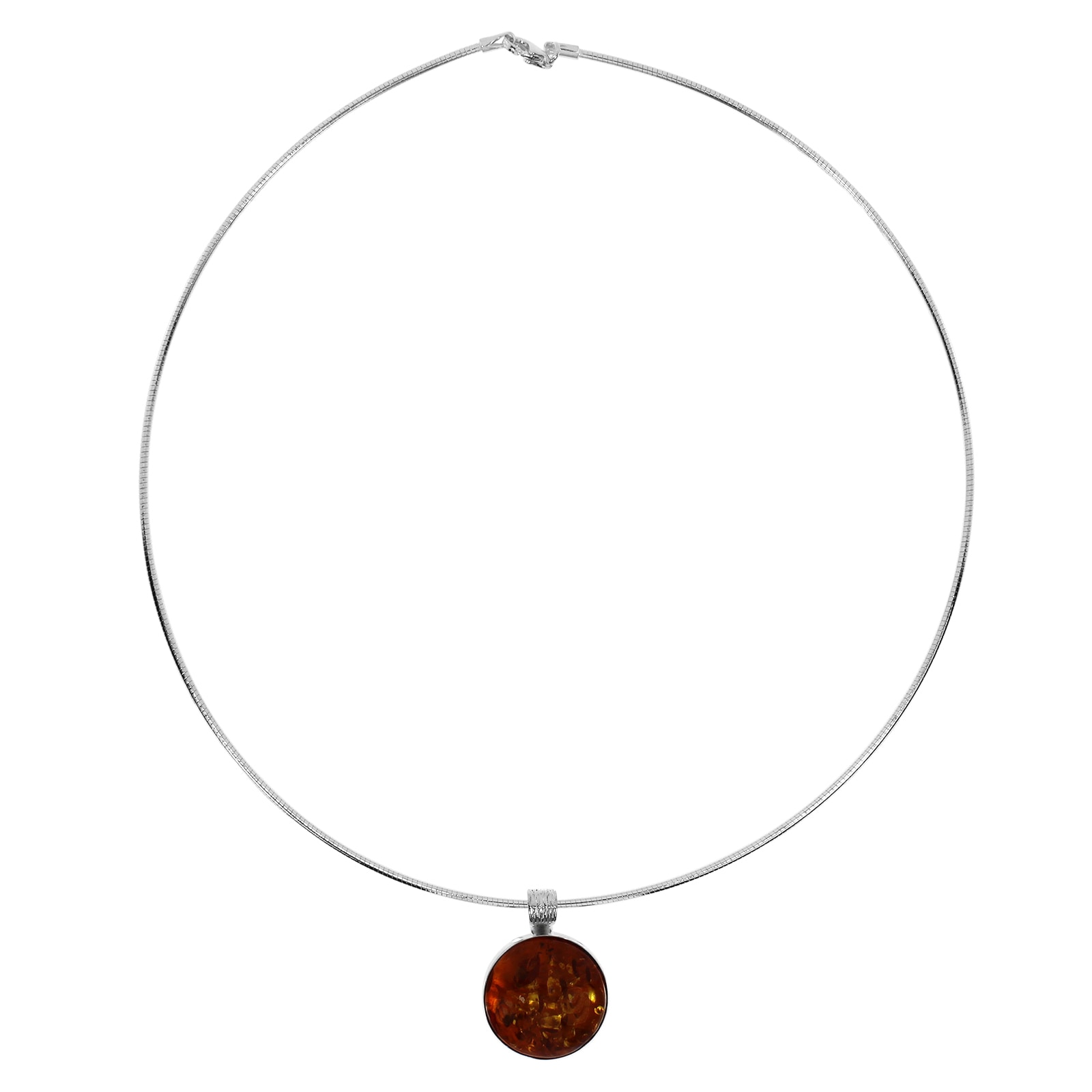 OSTSEE-SCHMUCK Kette mit Anhänger »- Classic 19 mm - Silber 925/000 - Bernstein«