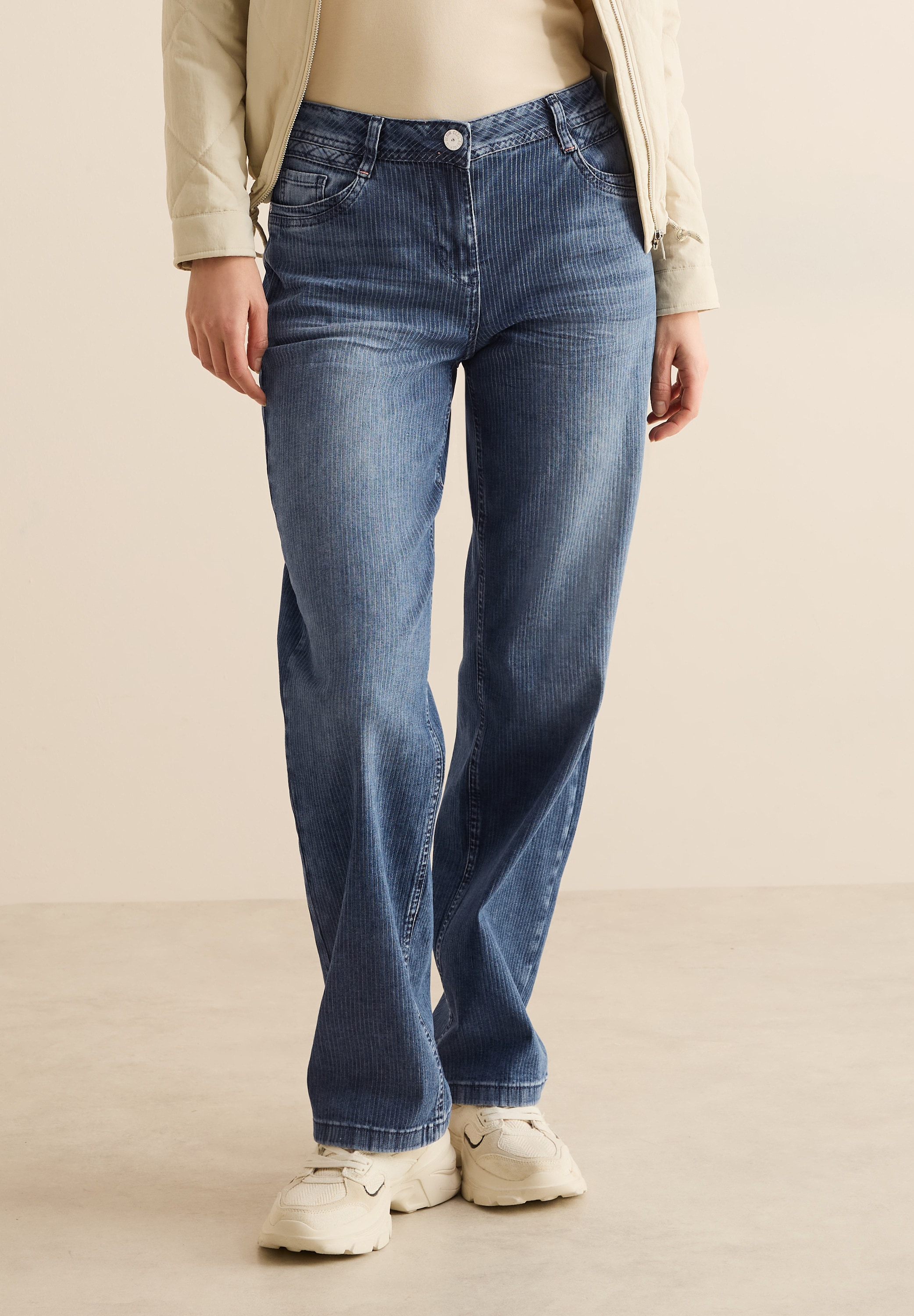 Cecil Straight-Jeans, High Waist