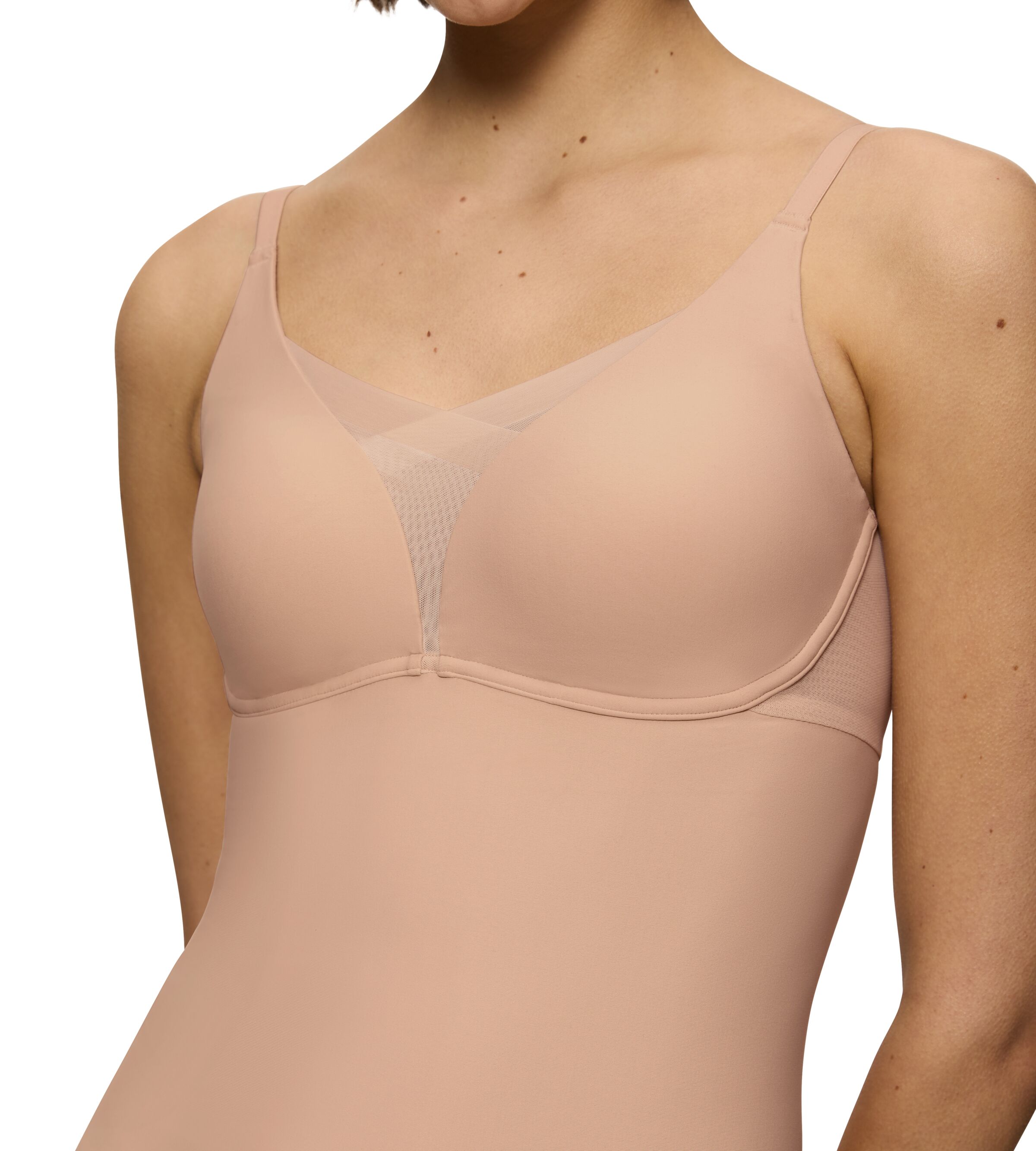 Thumbnail - Triumph BH-Hemd "Shape Smart Bra-Shirt" glättend, ohne Bügel, tiefer V-Ausschnitt mit Mesh-Details