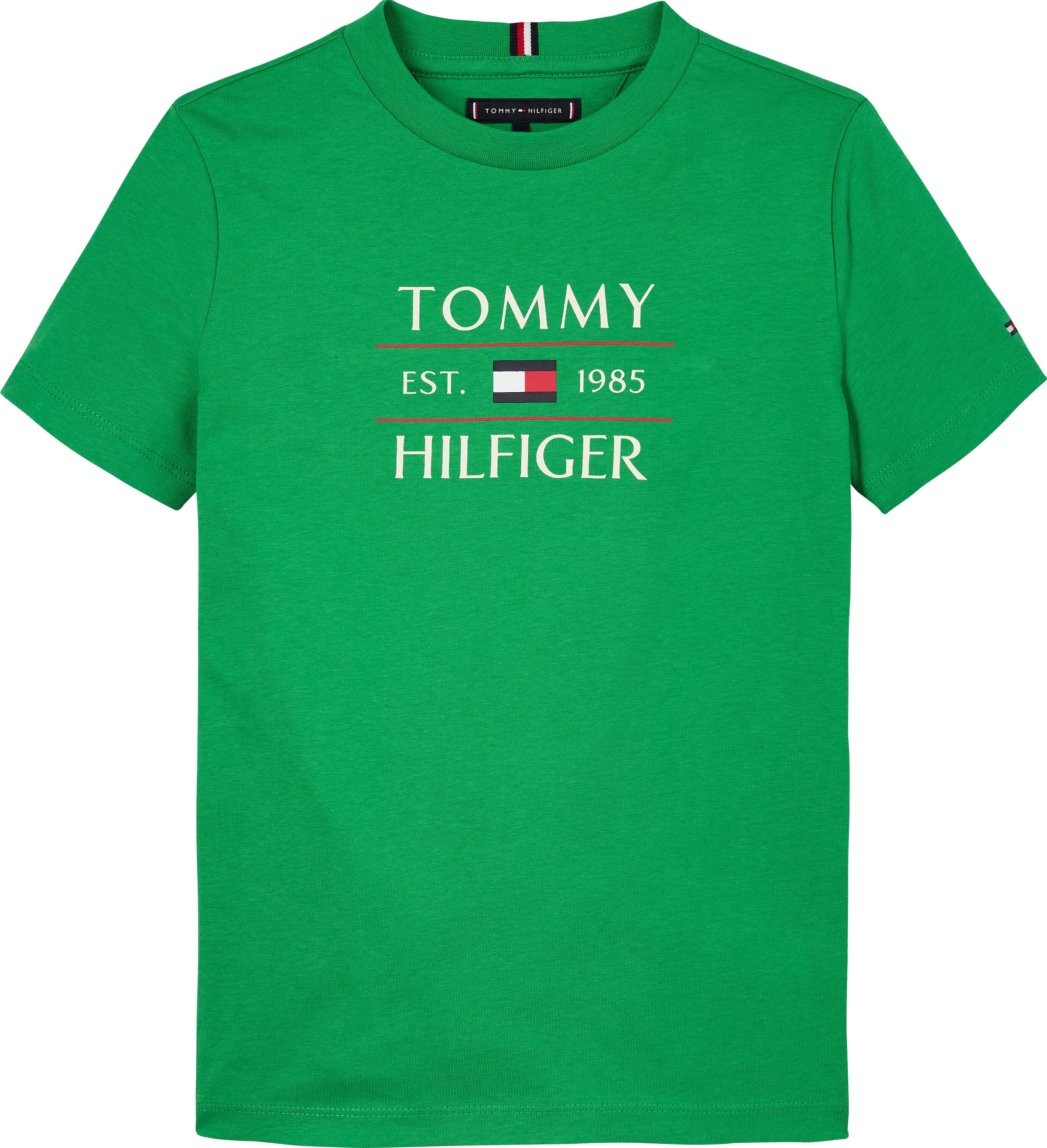 Tommy Hilfiger T-Shirt »TOMMY FLAG HILFIGER REG TEE SS«, mit großem Logo