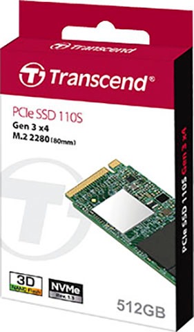 Transcend interne SSD »MTE110S PCIe SSD 128GB«, Anschluss M.2 (2880)