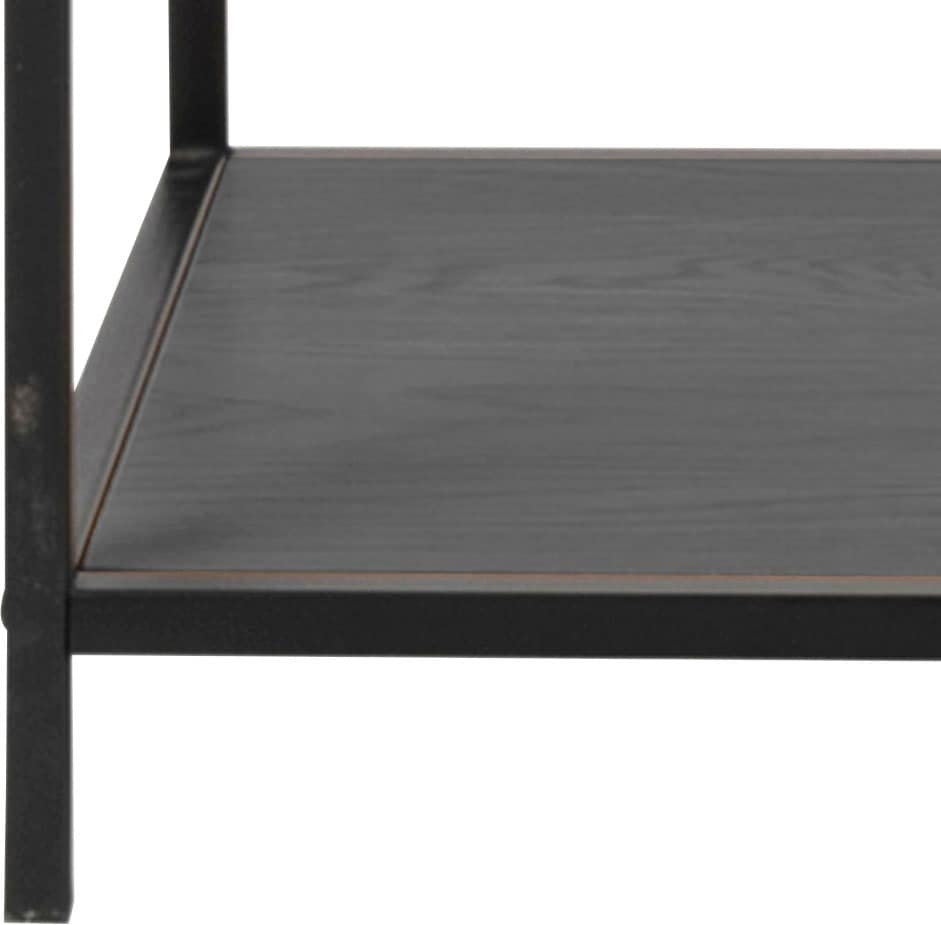 ACTONA GROUP Bücherregal, Metallgestell, modernes Design, 5 Einlegeböden, asymmetrische Details