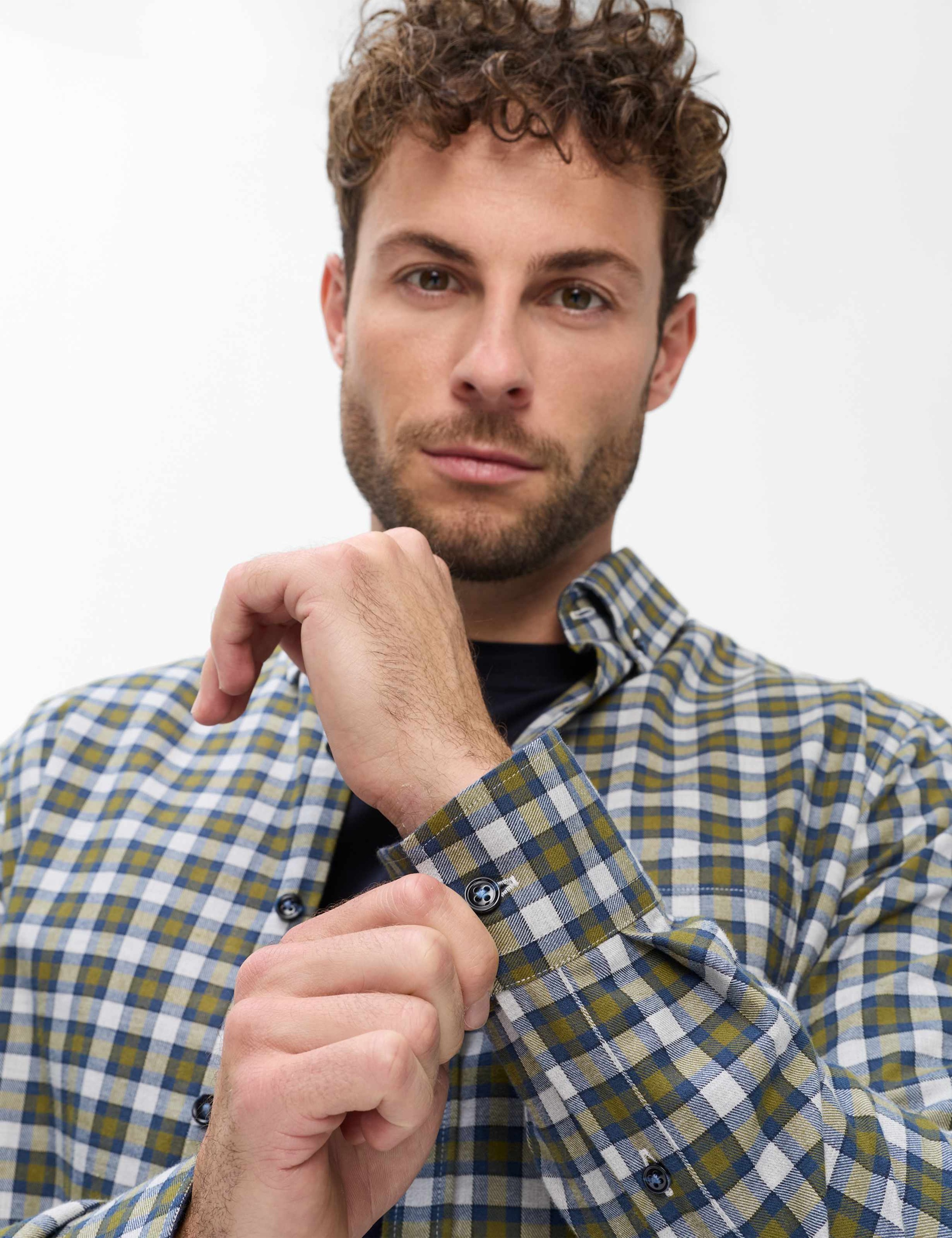 Brax Businesshemd »Style DANIEL« Flanell: Herrenhemd aus reiner Baumwolle