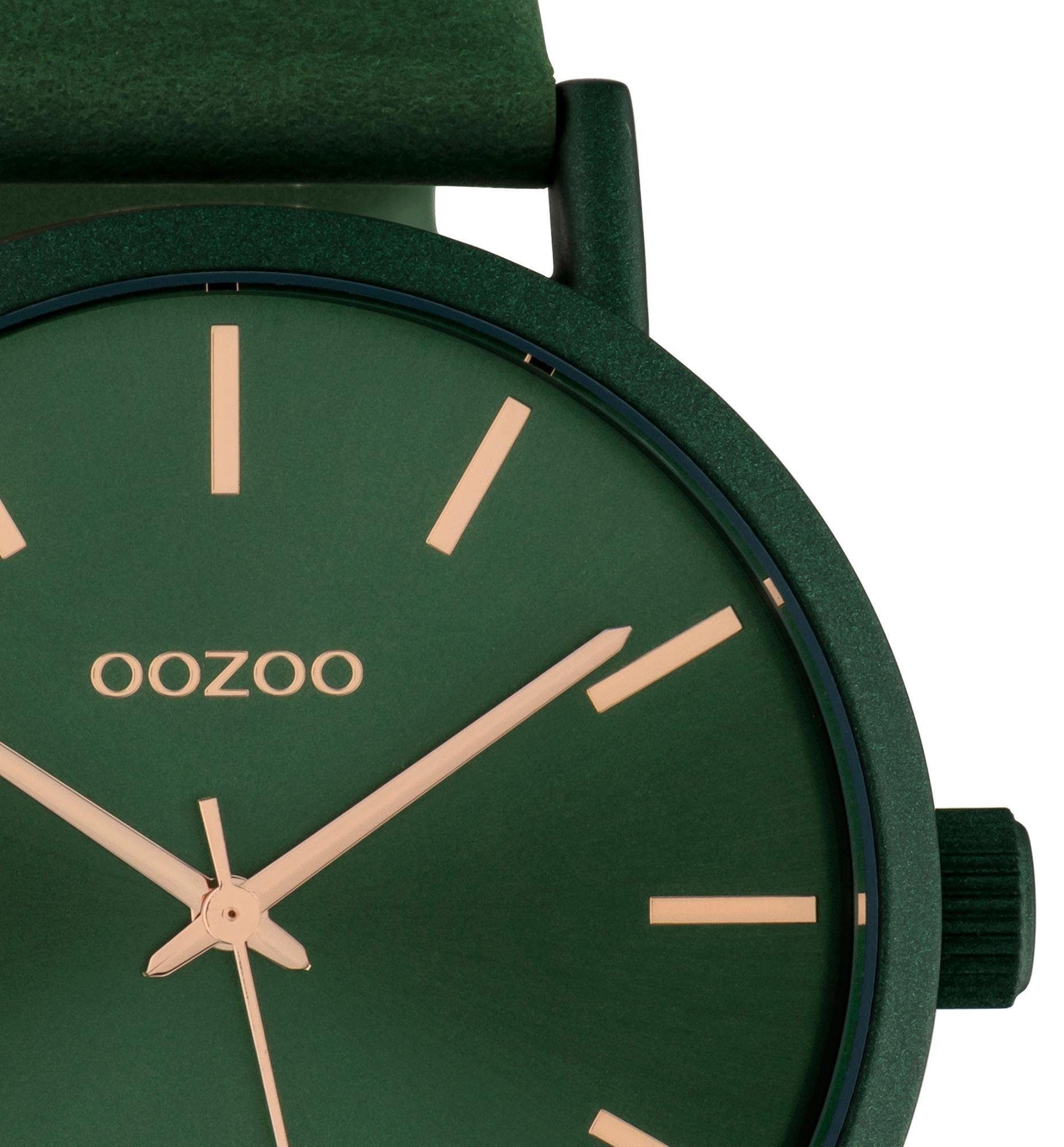 OOZOO Quarzuhr, Armbanduhr, Damenuhr, Herrenuhr, Lederarmband