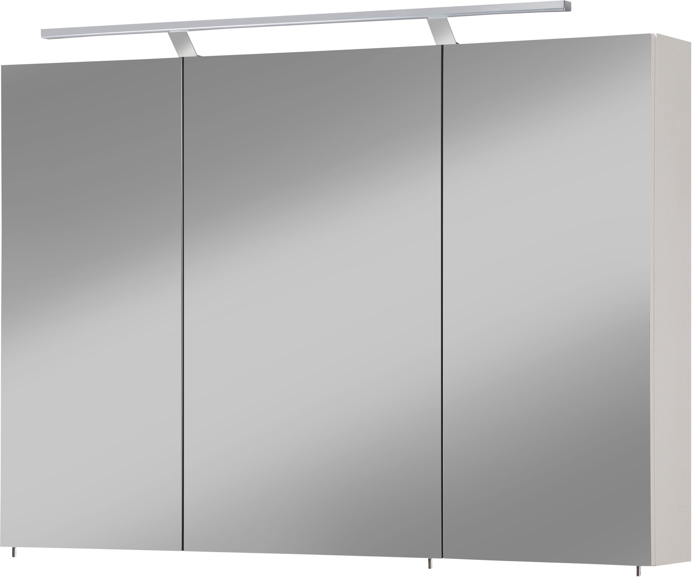 welltime Spiegelschrank "Torino, Spiegelschrank, Made in Germany, B: 100 cm" Solide Verarbeitung - Dieses Produkt ist in Deutschland gefertigt