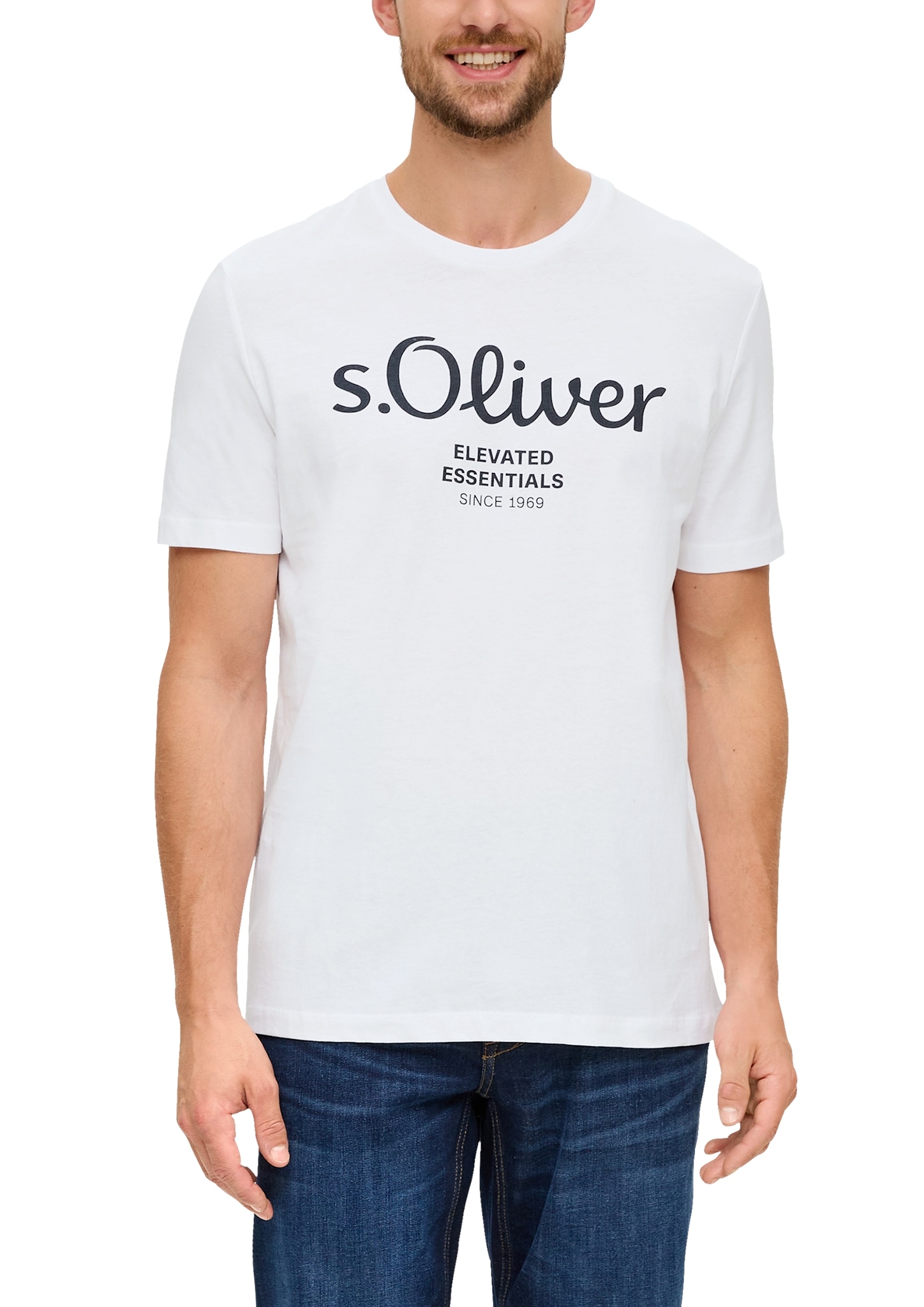 s.Oliver T-Shirt, aus atmungsaktiver Baumwolle