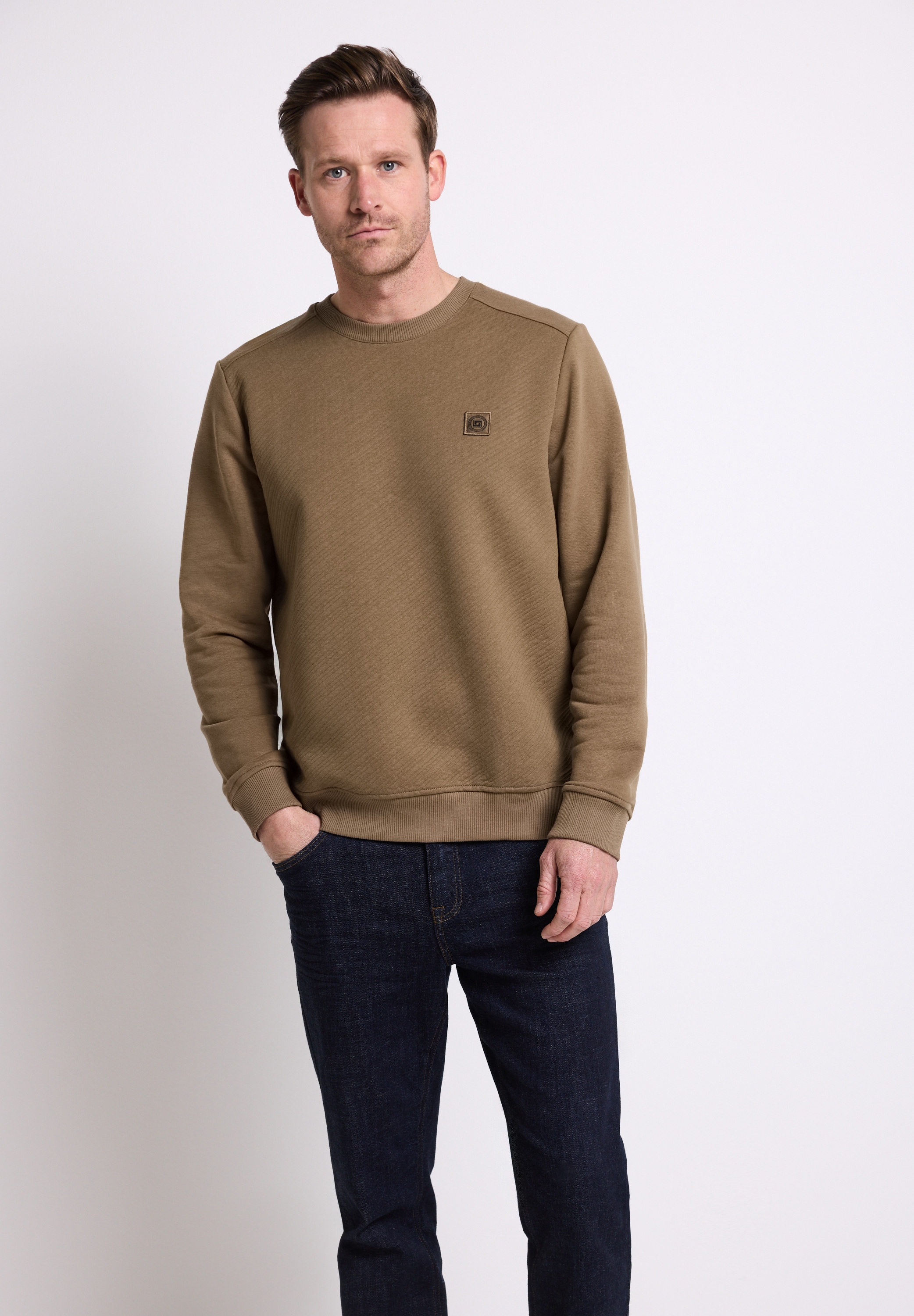 STREET ONE MEN Sweatshirt, Rundhalsausschnitt