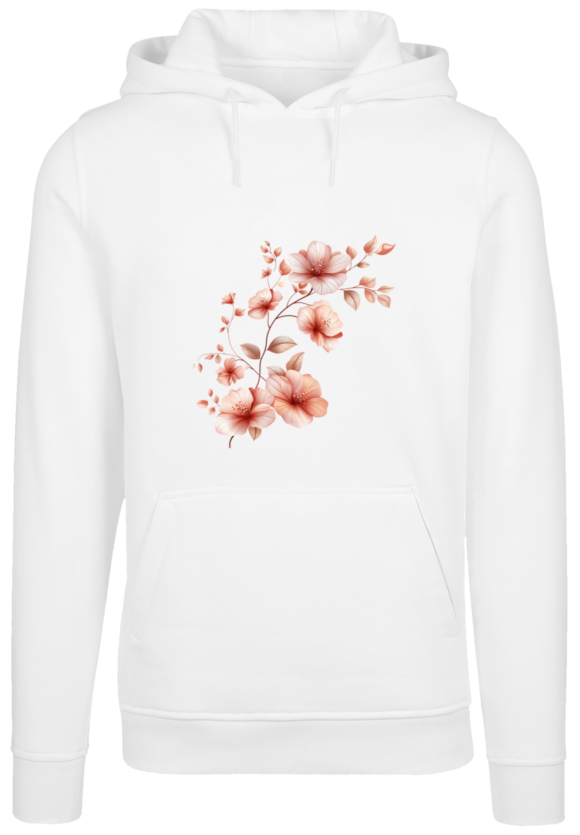 F4NT4STIC Kapuzenpullover »Rosa Blumenzweig 3D«, Premium Qualität