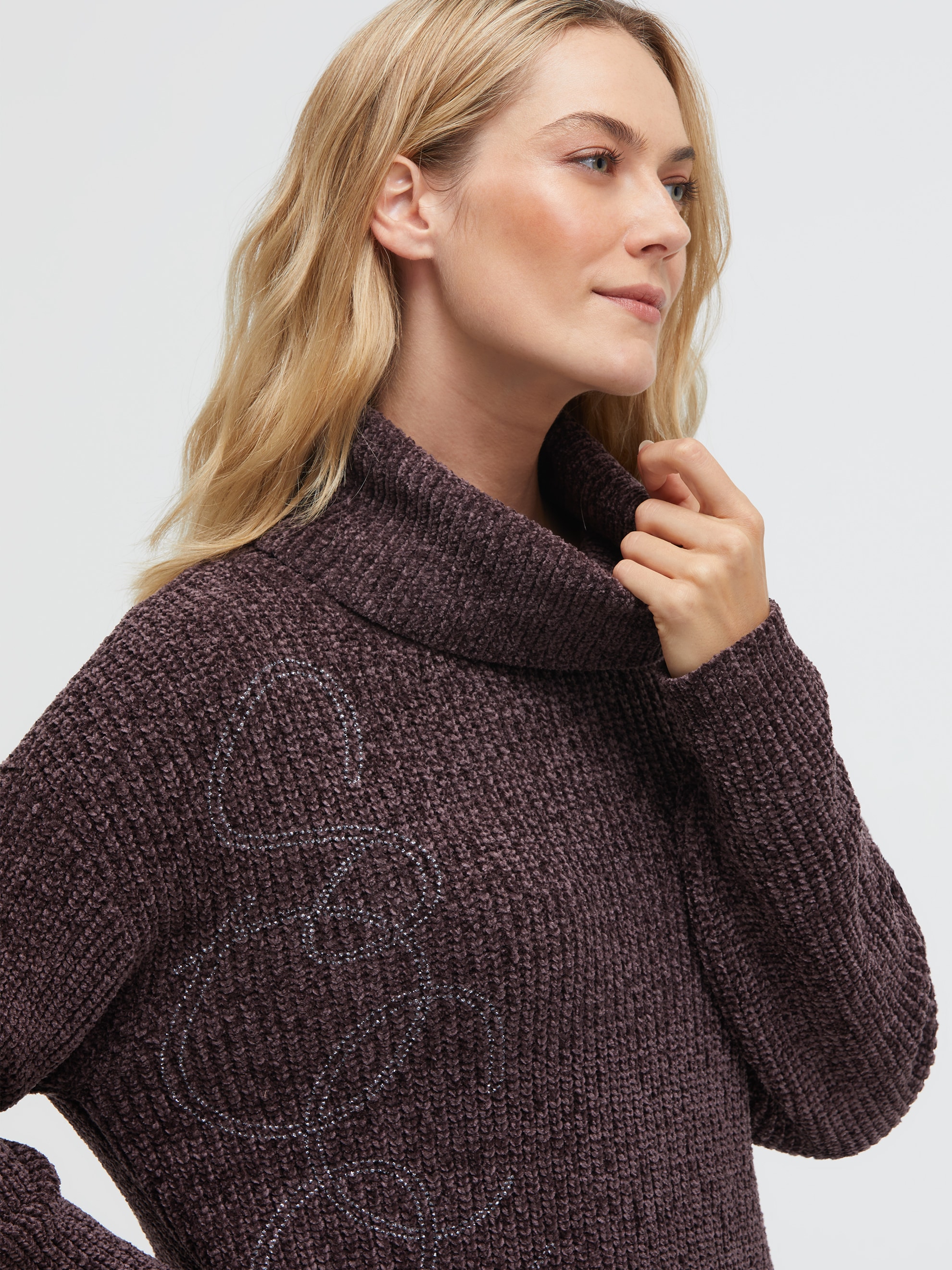 SOCCX Rollkragenpullover mit weicher Haptik