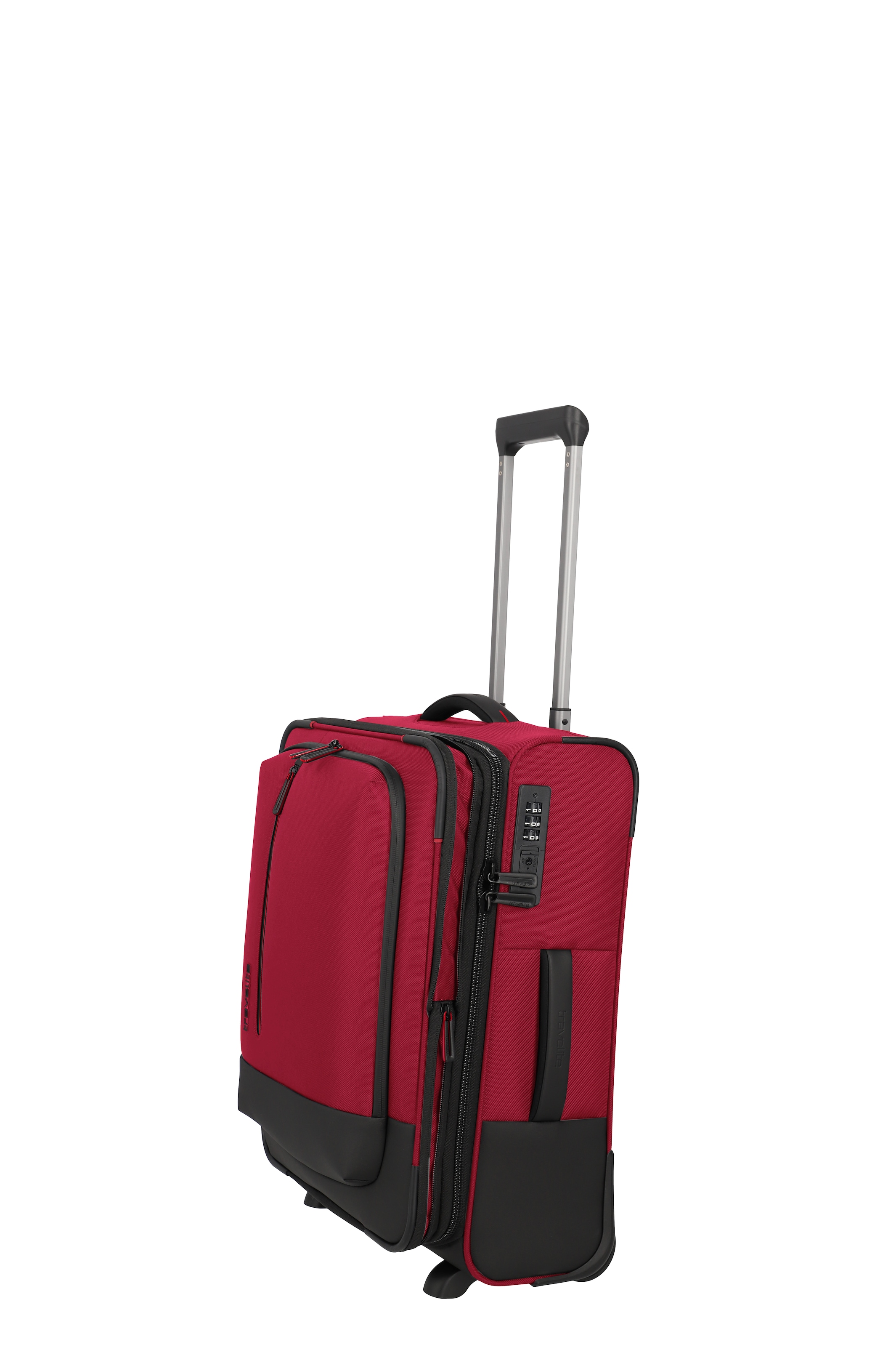 travelite Weichgepäck-Trolley »CROSSLITE Reisekoffer Weichgepäck« 37 l 4 Rollen Koffer, mit TSA-Schloss, wasserabweisendes Material