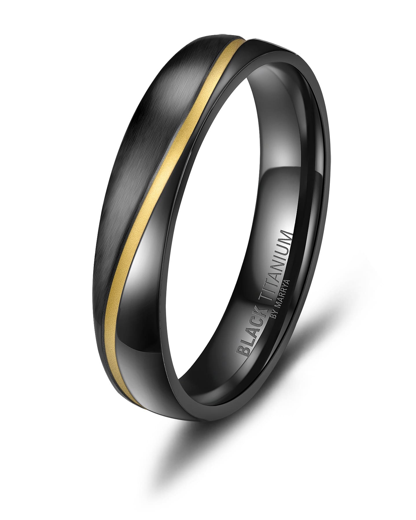 Marrya Verlobungsring »BLACK TITANIUM by MARRYA«