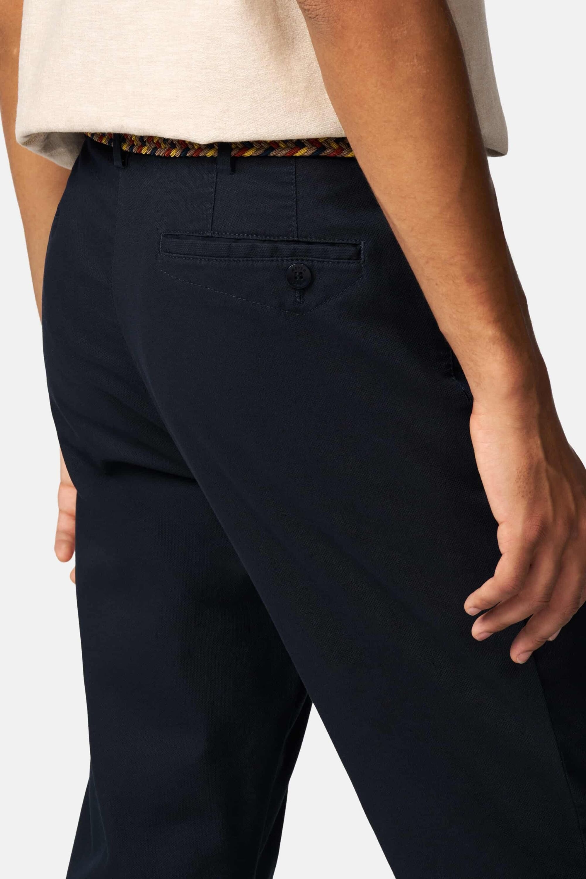 Meyer Dublin Herren Chinos Blau 27 3