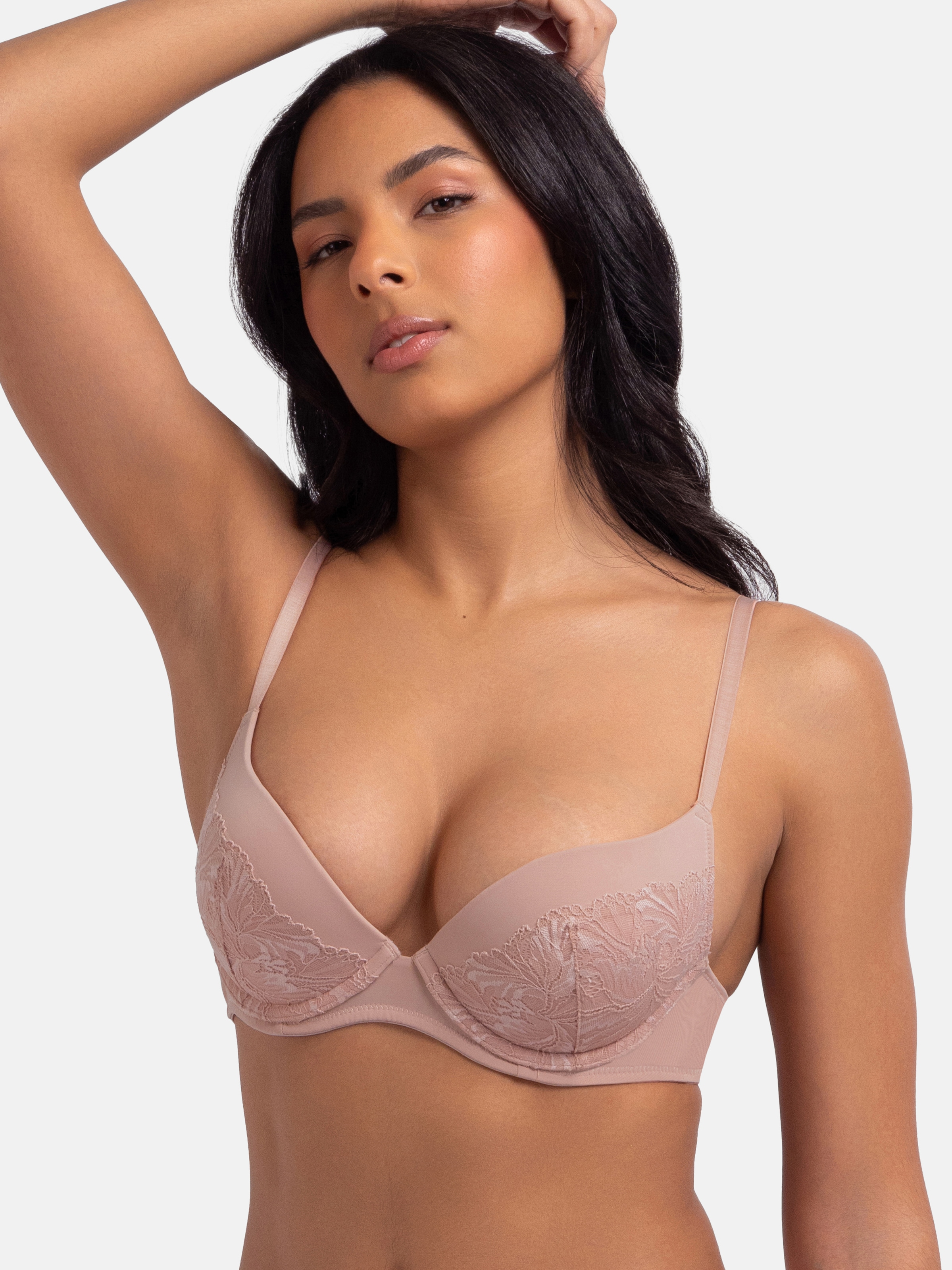 Dorina Push-up-BH »NADIA-2PP«, Vorgeformte Körbchen, mit Bügel, teilweise mit Spitze