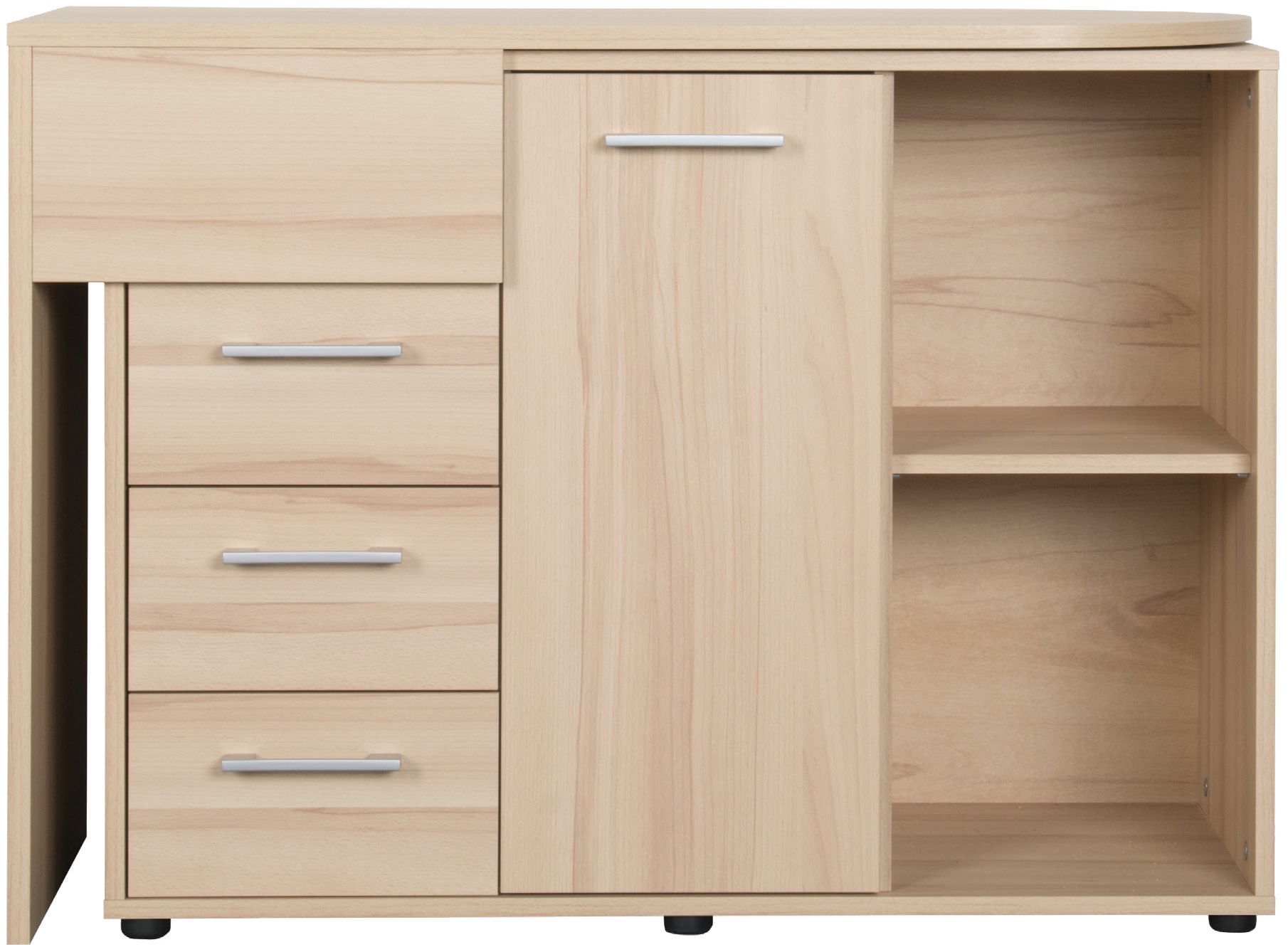 Schreibtisch VOGL MÖBELFABRIK "1246 mit schwenkbarer Tischplatte", braun (wildbuche), B:98cm H:71cm T:40cm, Tische, Schreibtisch, platzsparend, Breite 98-149 cm, Made in Germany 3