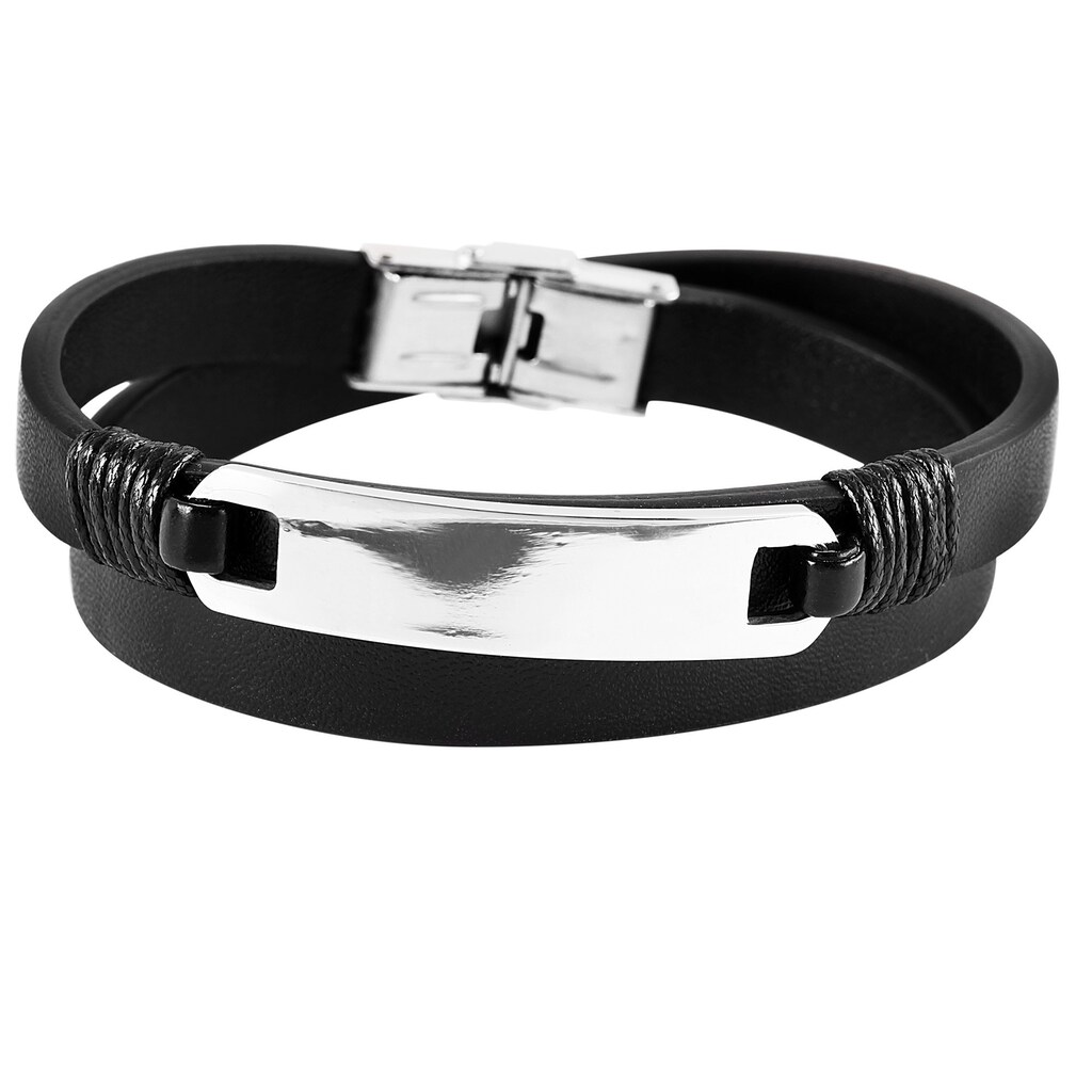 Adelia´s Edelstahlarmband »Armband Anker aus Edelstahl 23 cm«