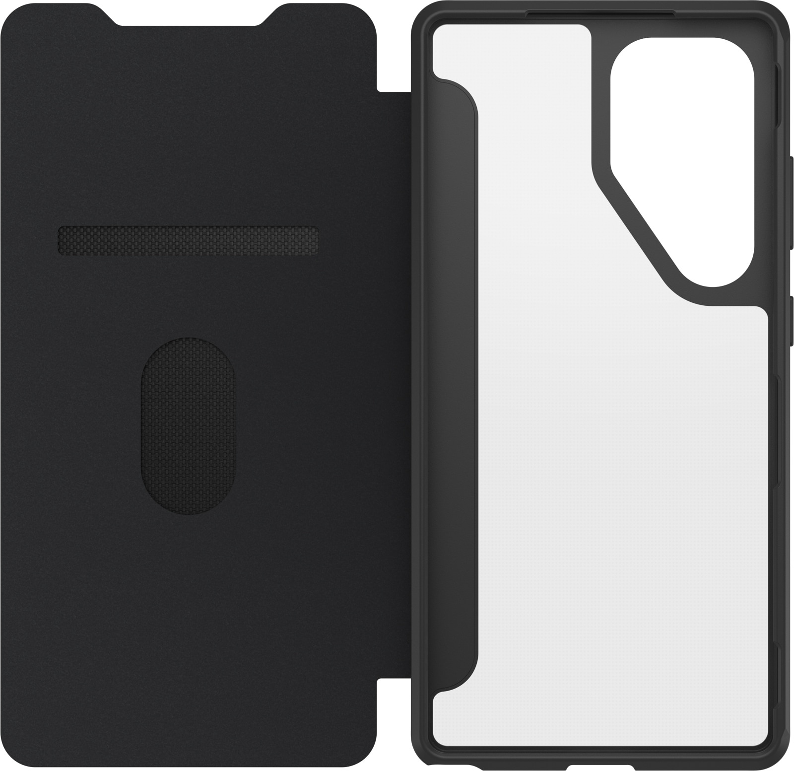 Otterbox Handyhülle »React Folio Samsung Galaxy S25 Ultra -clear/black«, Backcover, Schutzhülle, Handyschutzhülle, Case, Schutzcase, stoßfest