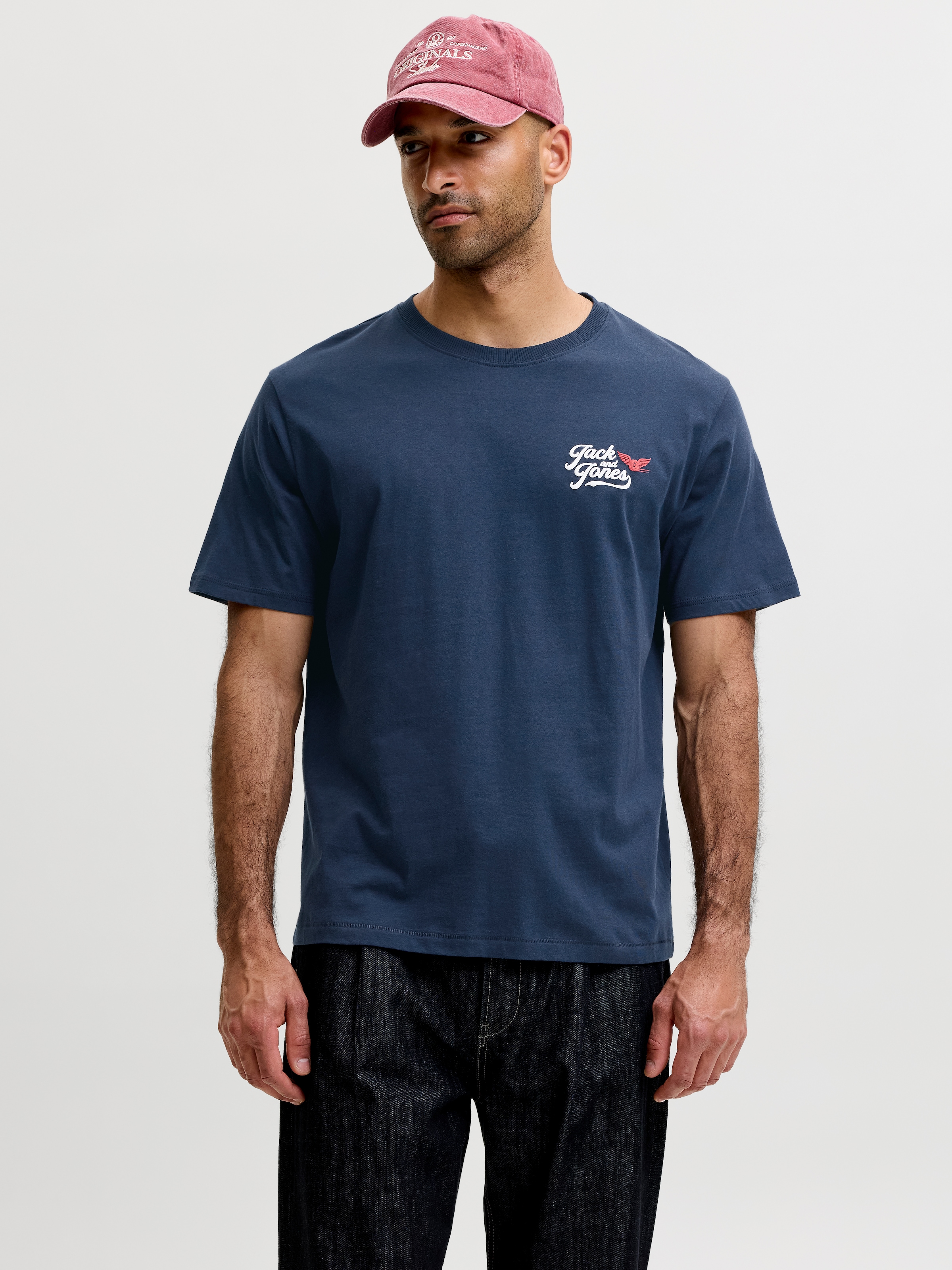 Jack & Jones T-Shirt "JJLEGEND TEE SS CREW NECK" Baumwolle, locker geschnitten