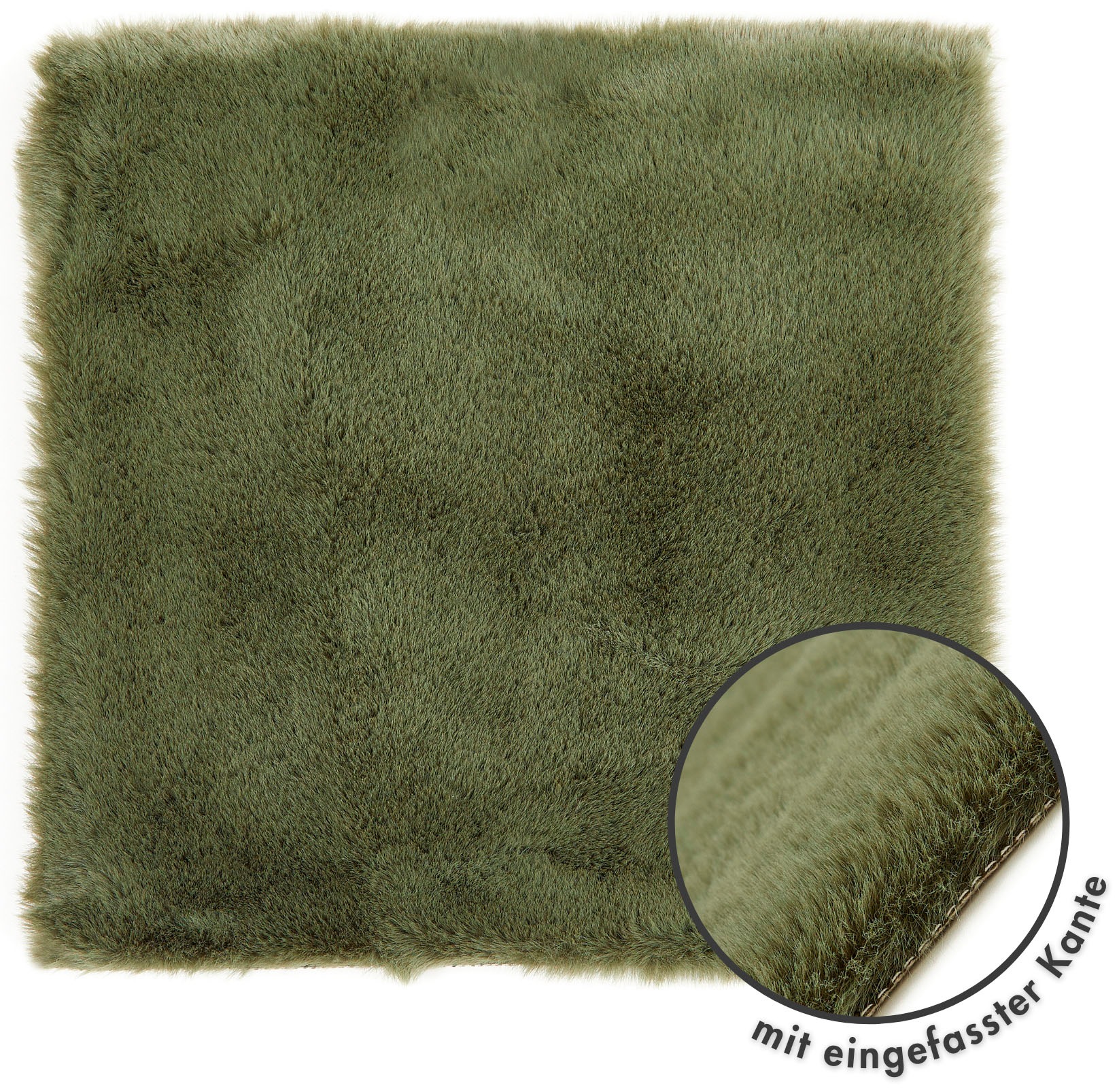 LUXOR living Stuhlkissen "Sitzauflage Novara" Kunstfell, rund oder eckig, s günstig online kaufen