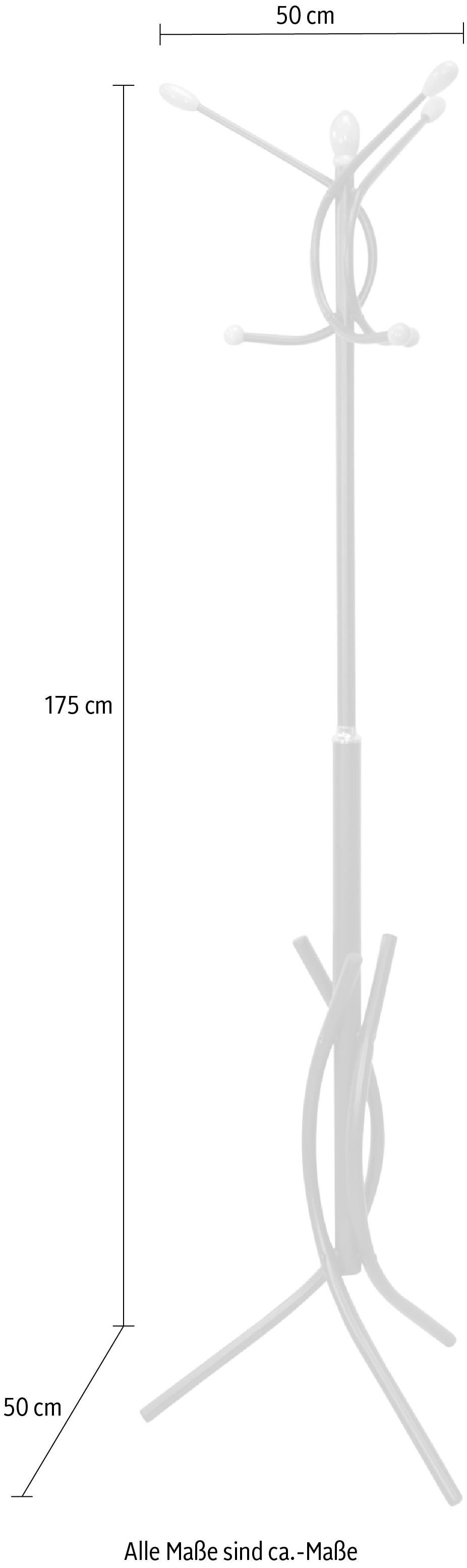 INOSIGN Garderobenständer, aus Metall, Höhe 175 cm, 6 Haken