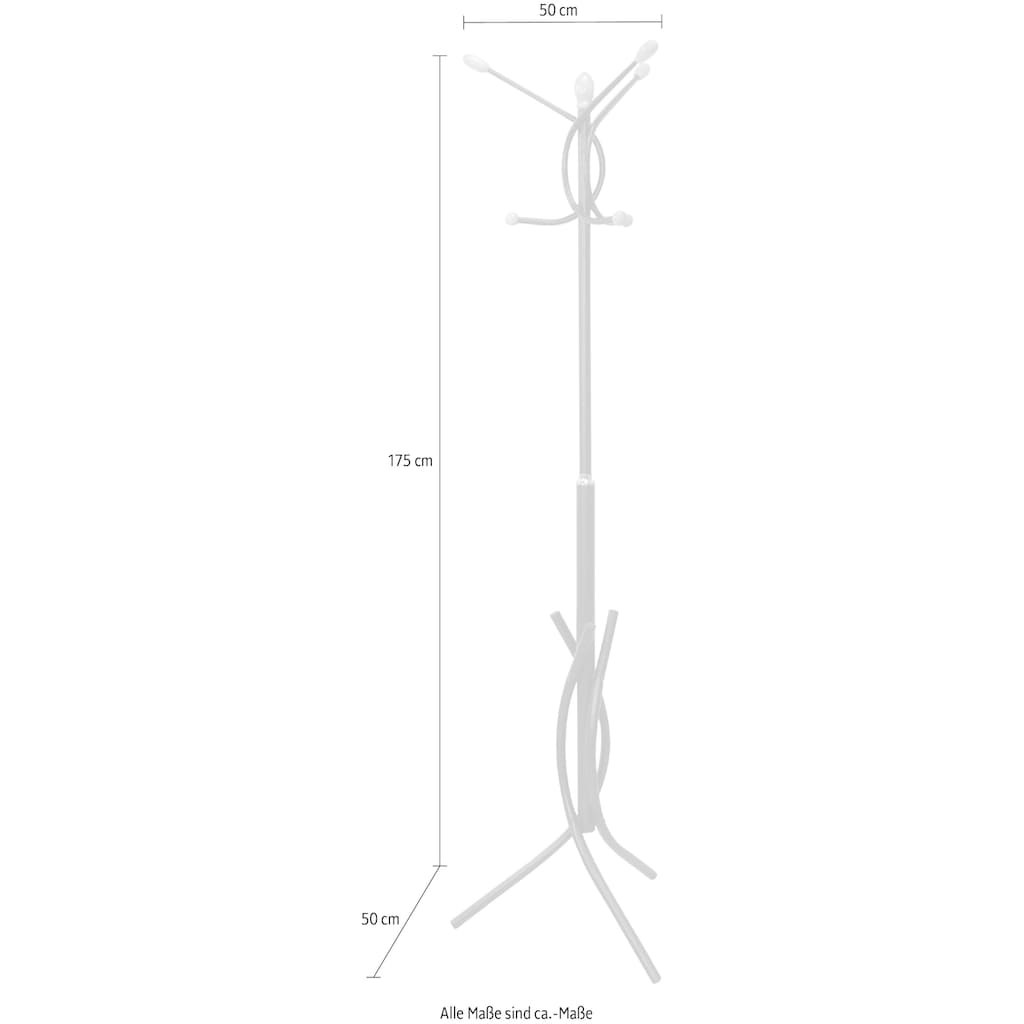 INOSIGN Garderobenständer, aus Metall, Höhe 175 cm, 6 Haken