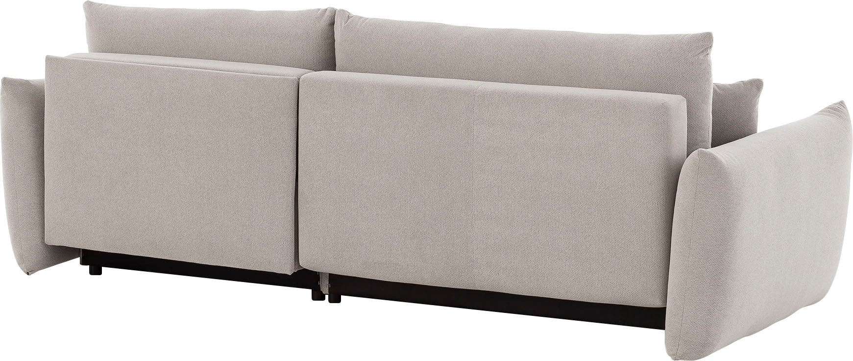 Home affaire Ecksofa »MAVAS Schlafsofa mit Bettkasten, L-Form,« ca.257/127cm (Liegefläche 212/145 cm), Cord, Chenille, Struktur
