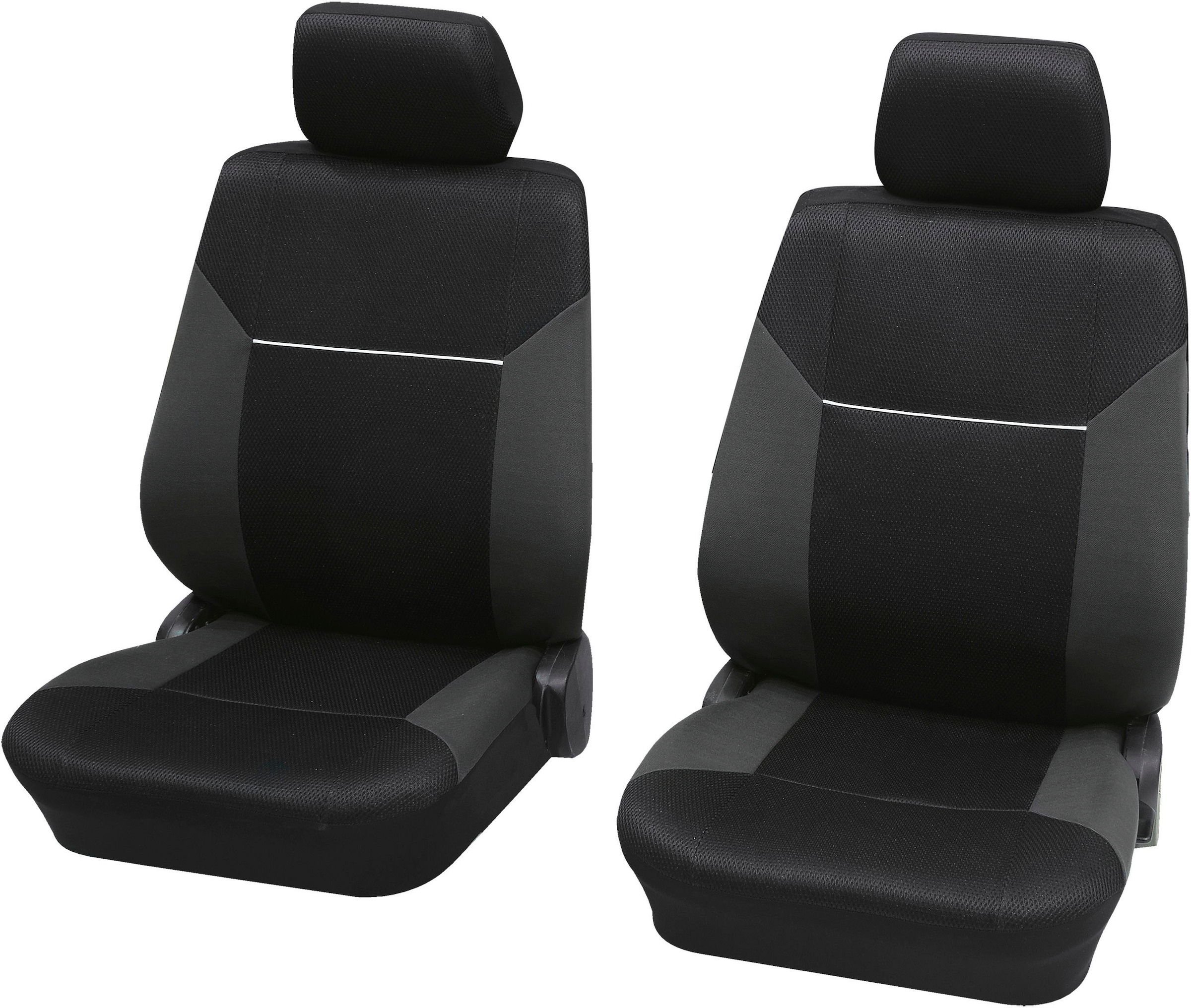 Geeignet SAB Petex Black universal«, Autositzbezug für 1 schwarz, Friday Fahrzeuge »Vordersitzgarnitur mit/ohne | \
