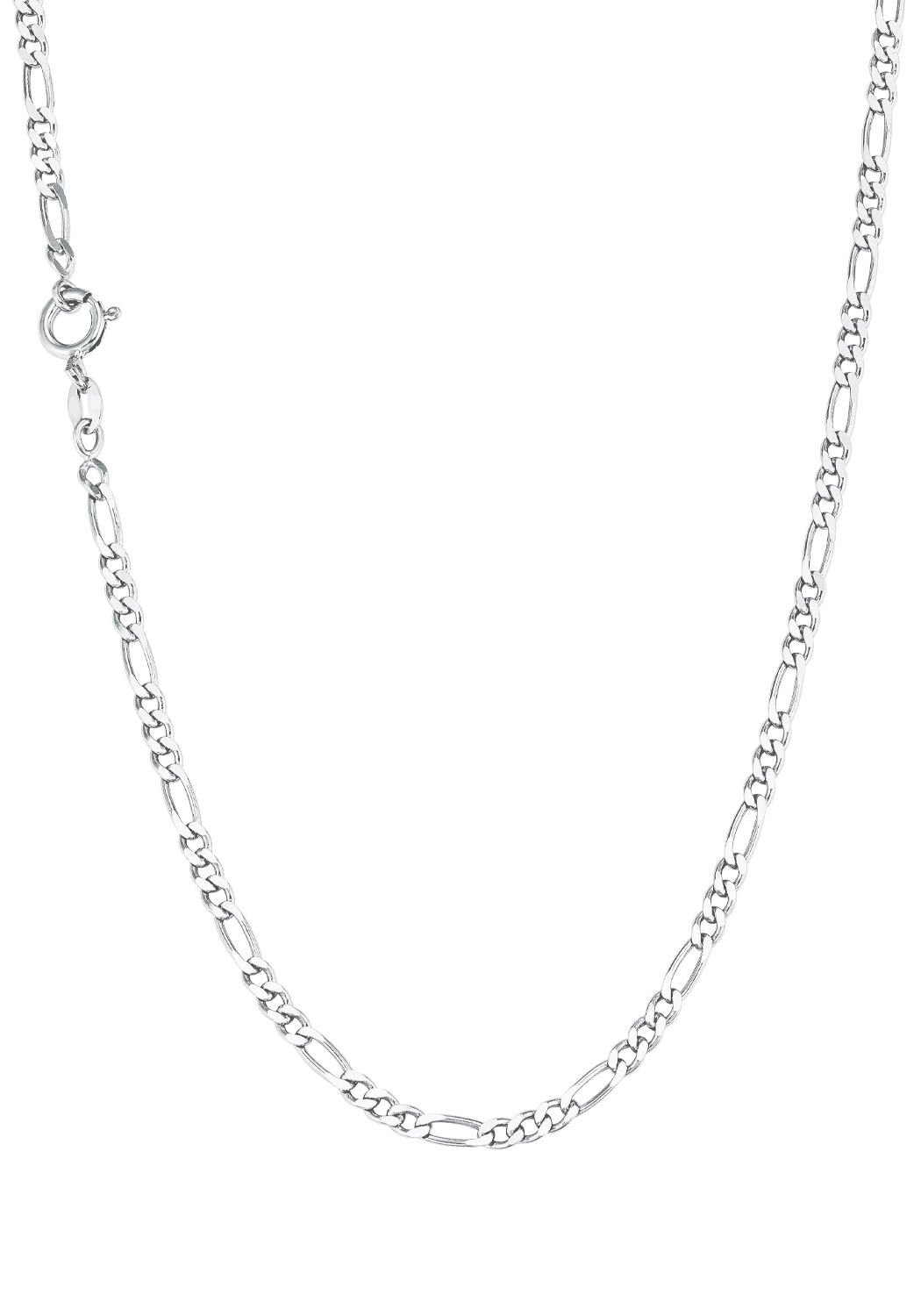 AMOR Damen Silberkette "Figarokettengliederung", Silber 925 (Sterlingsilber), L: 50, silber, Silber 925 (Sterlingsilber), Halsketten