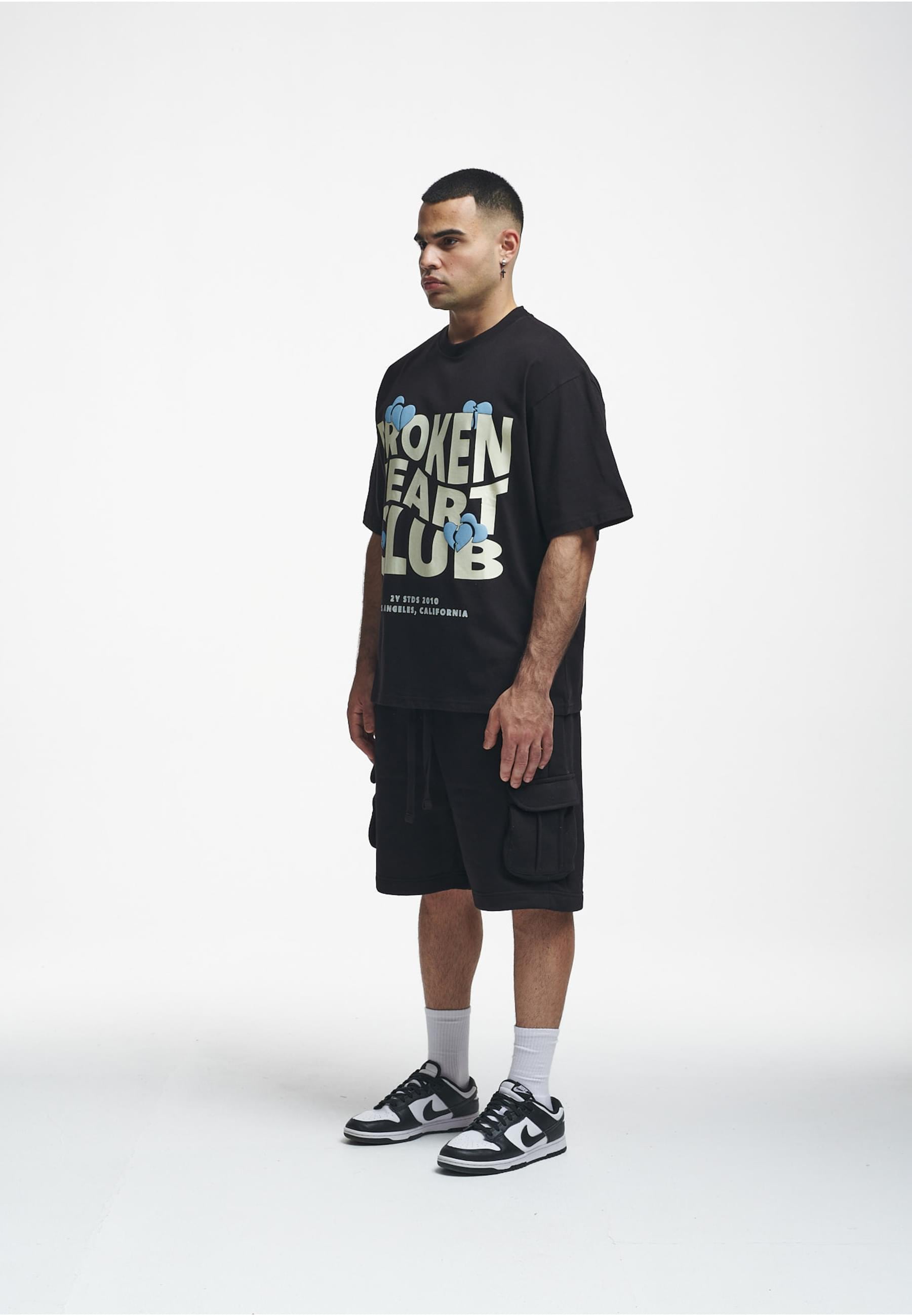 2Y Studios T-Shirt »2Y Studios Herren 2Y Broken Heart Club Oversize Tee«, (1 tlg.)