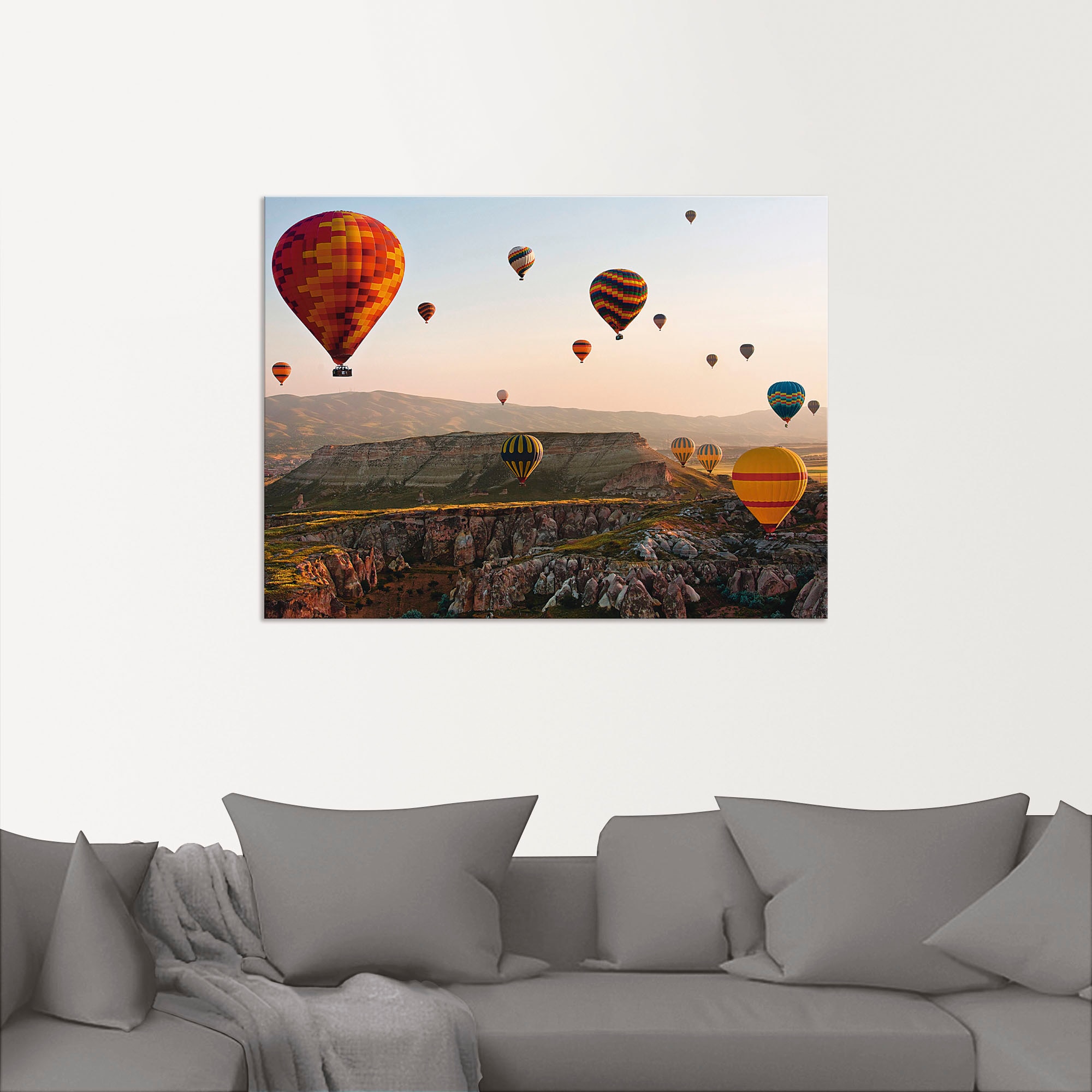 Artland Wandbild »Kappadokien Ballonfahrt«, Ballonfahren, (1 St.), als Leinwandbild, Poster in verschied. Größen