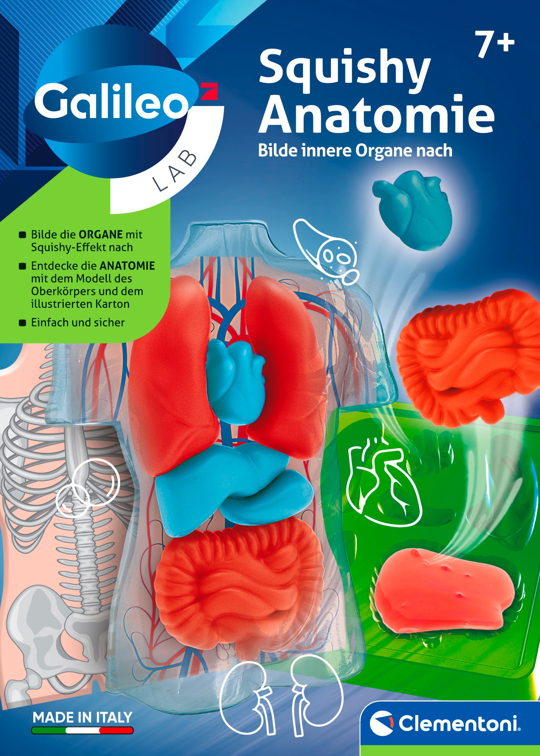 Clementoni® Experimentierkasten »Galileo Lab, Squishy Anatomie«