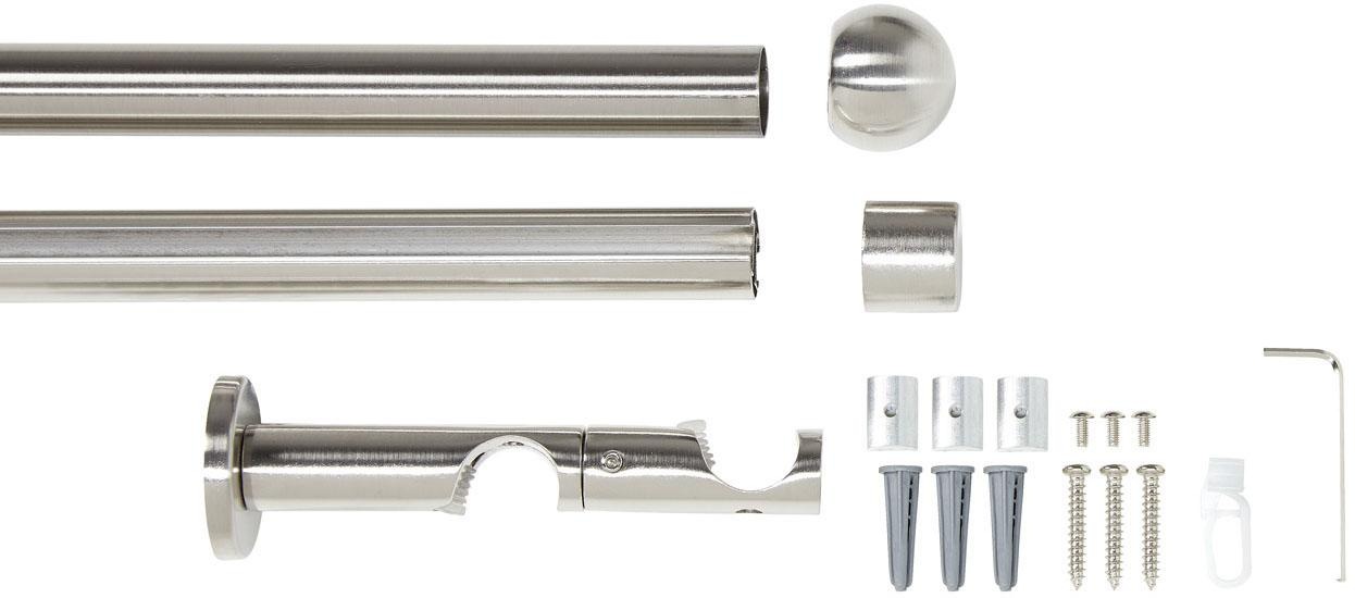 Good Life Kombi-Vorhangstange "Bola" Ø 20 mm 2 läufig-läufig Fixmaß günstig online kaufen