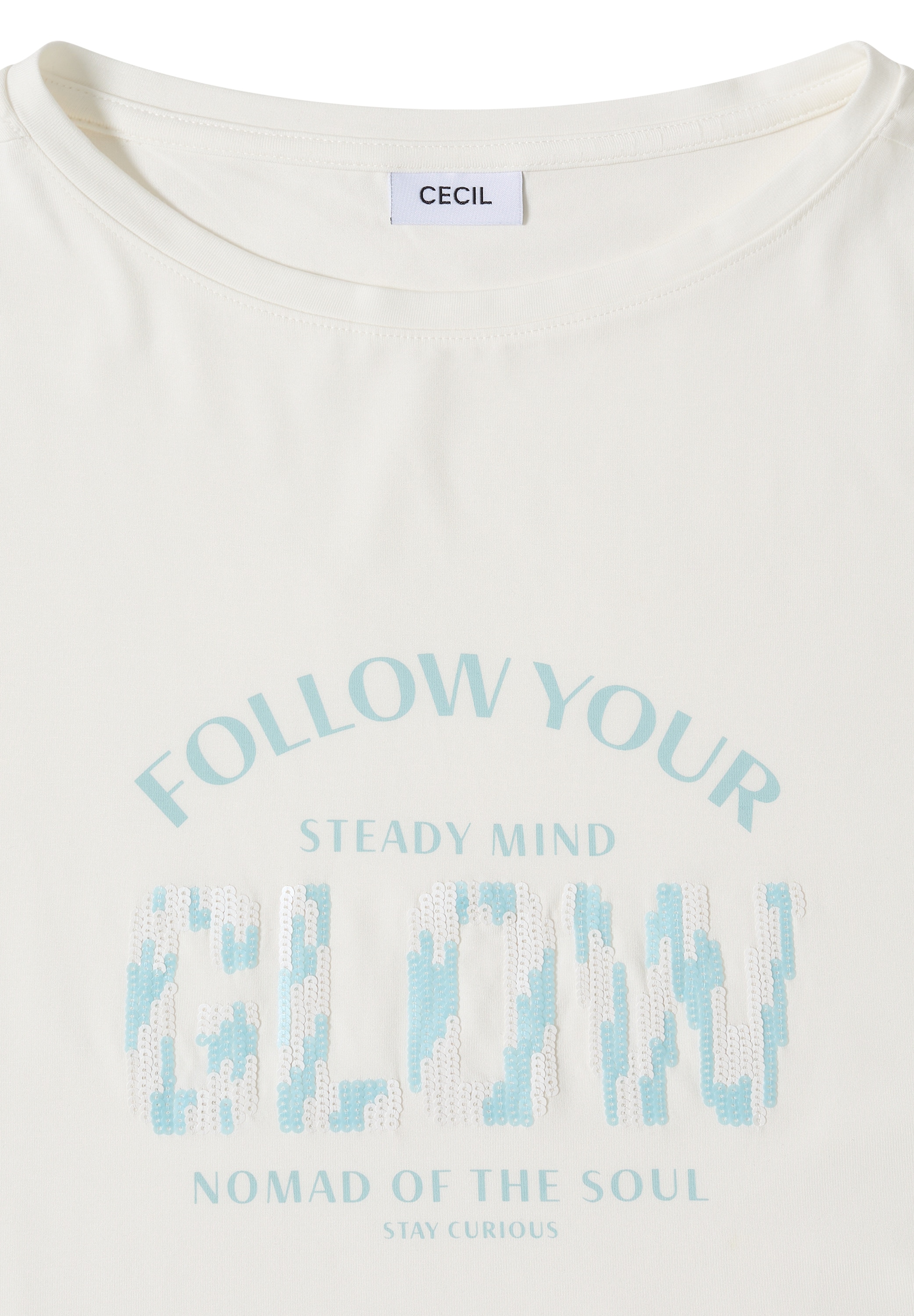 Cecil Kurzarmshirt Sommershirt mit Knotendetail