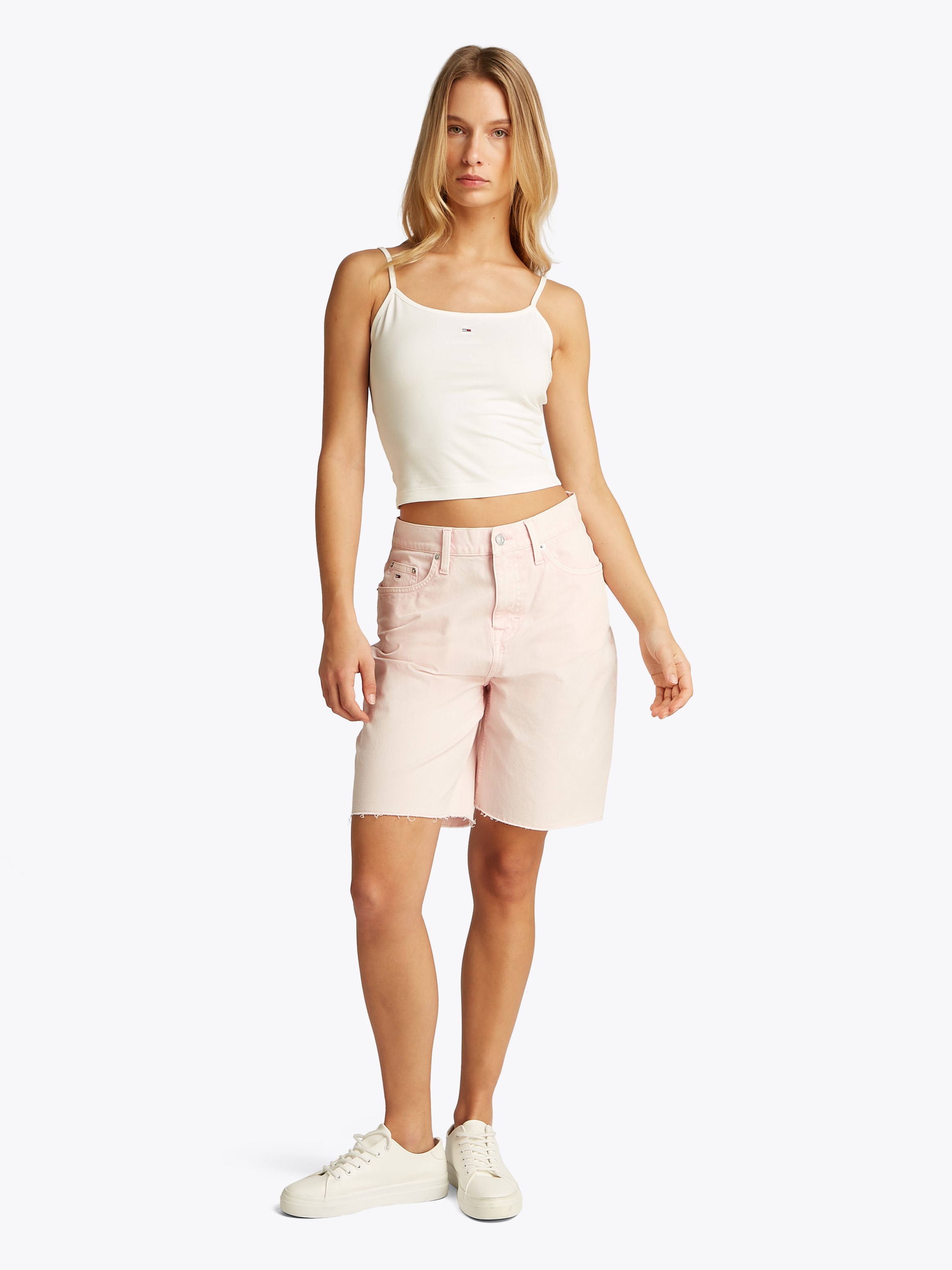 Tommy Jeans Spaghettitop »TJW 2PACK ESSENTIAL STRAP TOP«, (Packung, 2er), mit Logo-Flag