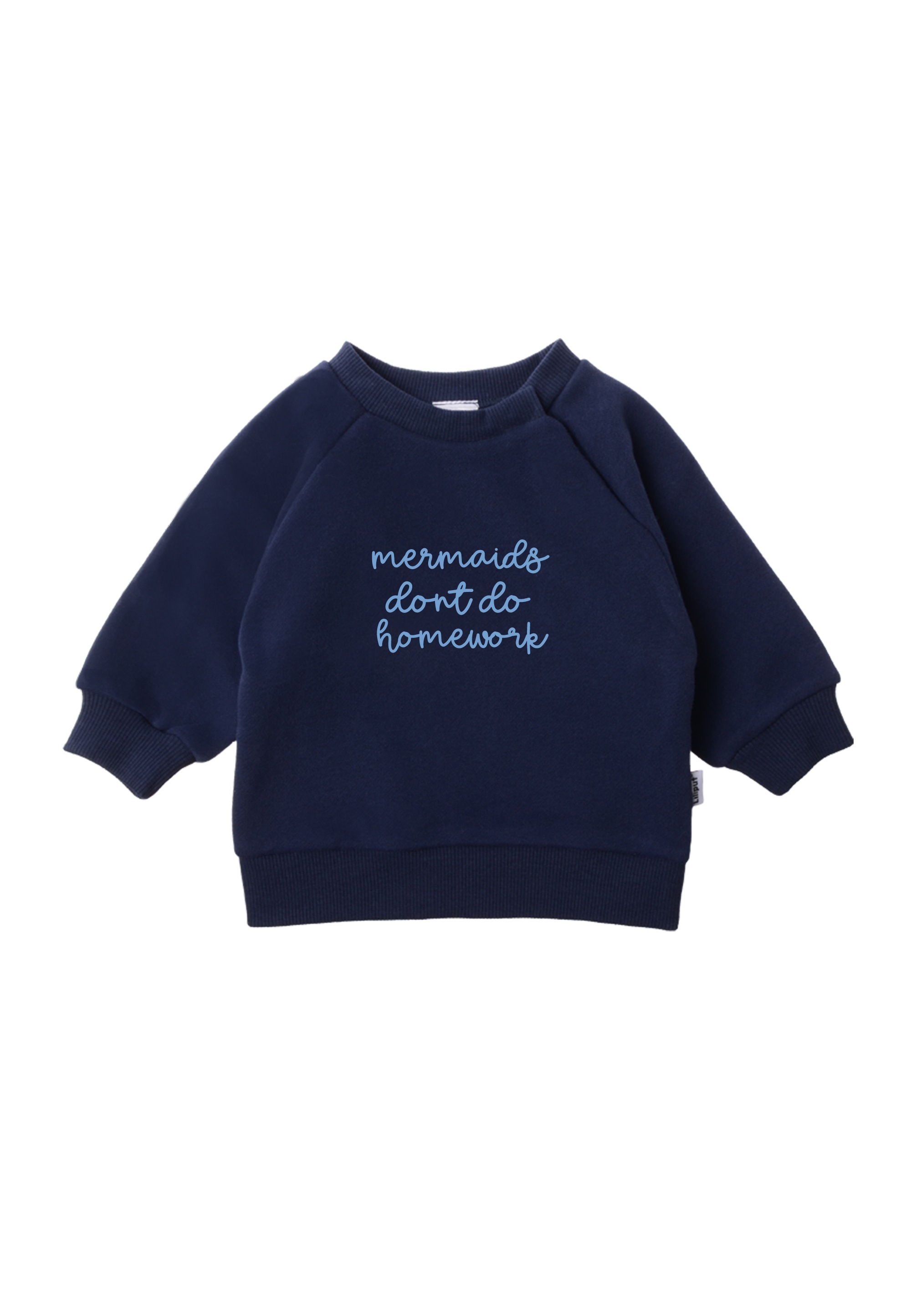 LILIPUT Mädchen Sweatshirt "Mermaids", blau, Gr. 98, bedruckt, 80% Baumwolle, 20% Polyester, Sweatshirts, mit süßem Statement-Print